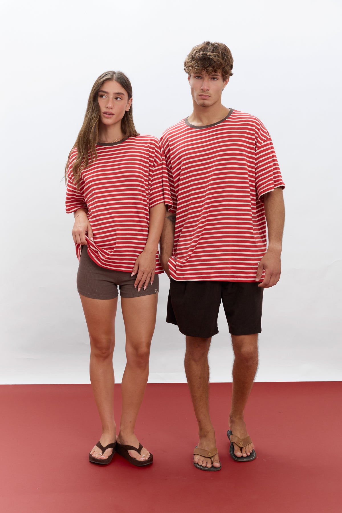 Red Stripes - Oversize T-Shirt - GON