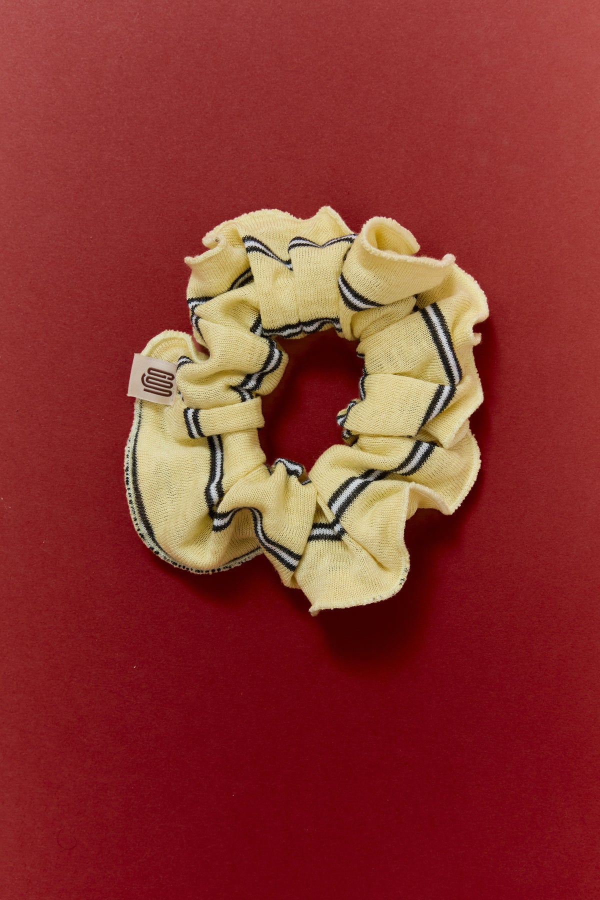 Striped Scrunchie - Yellow - GON