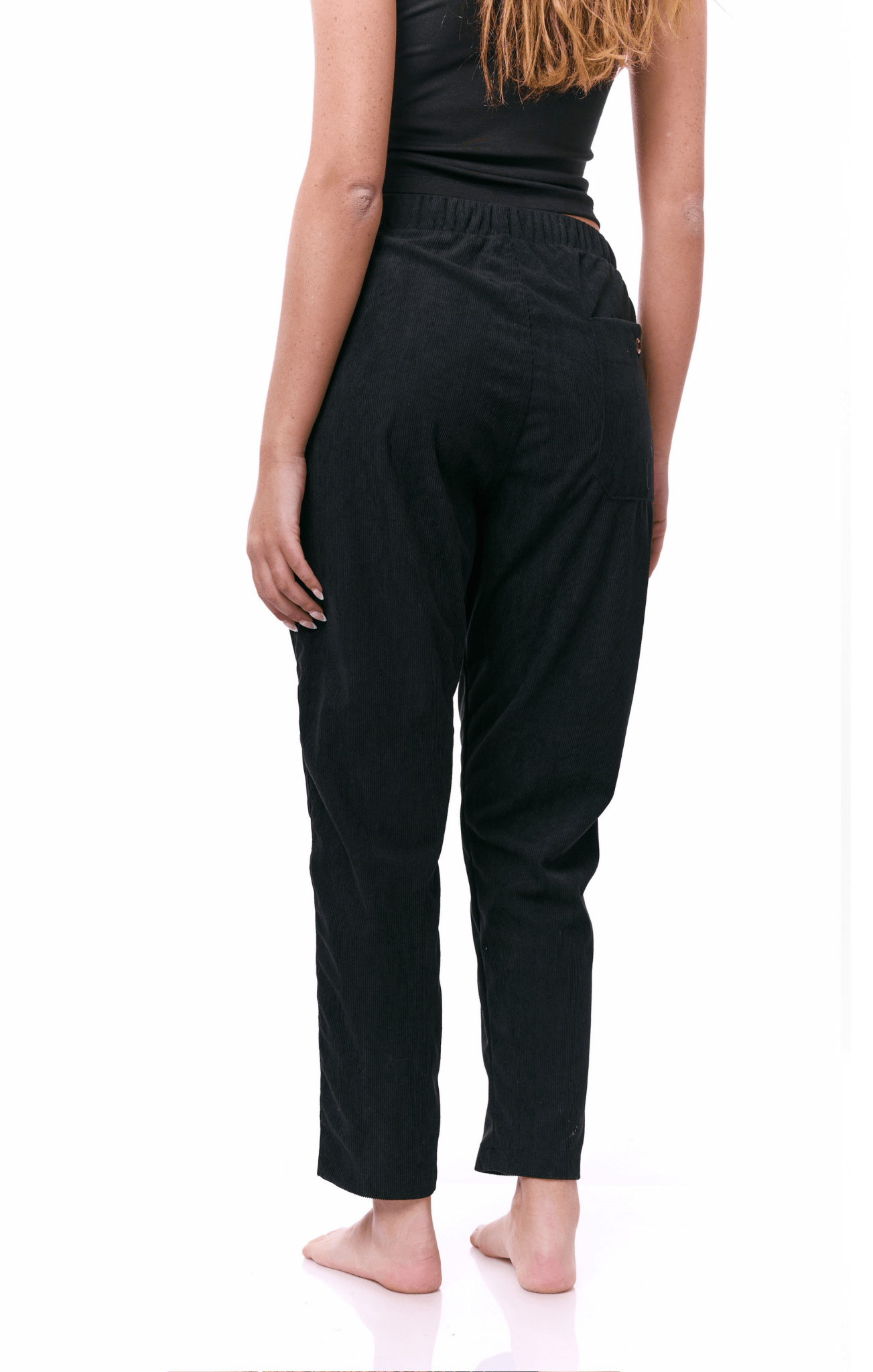 Black - Corduroy Long Pants - GONSURFING