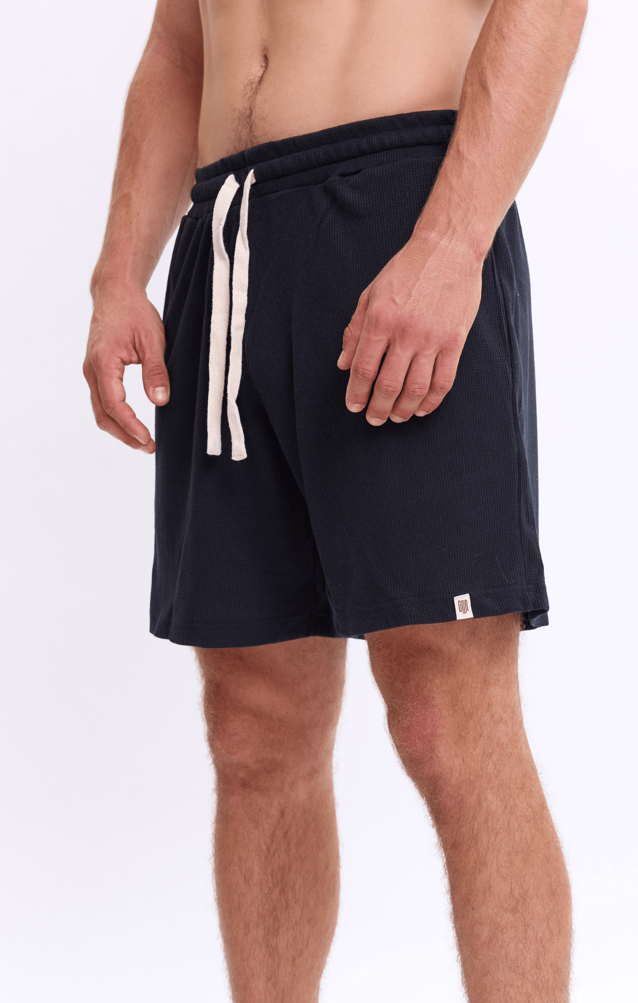 Black - Waffle Shorts - GONSURFING