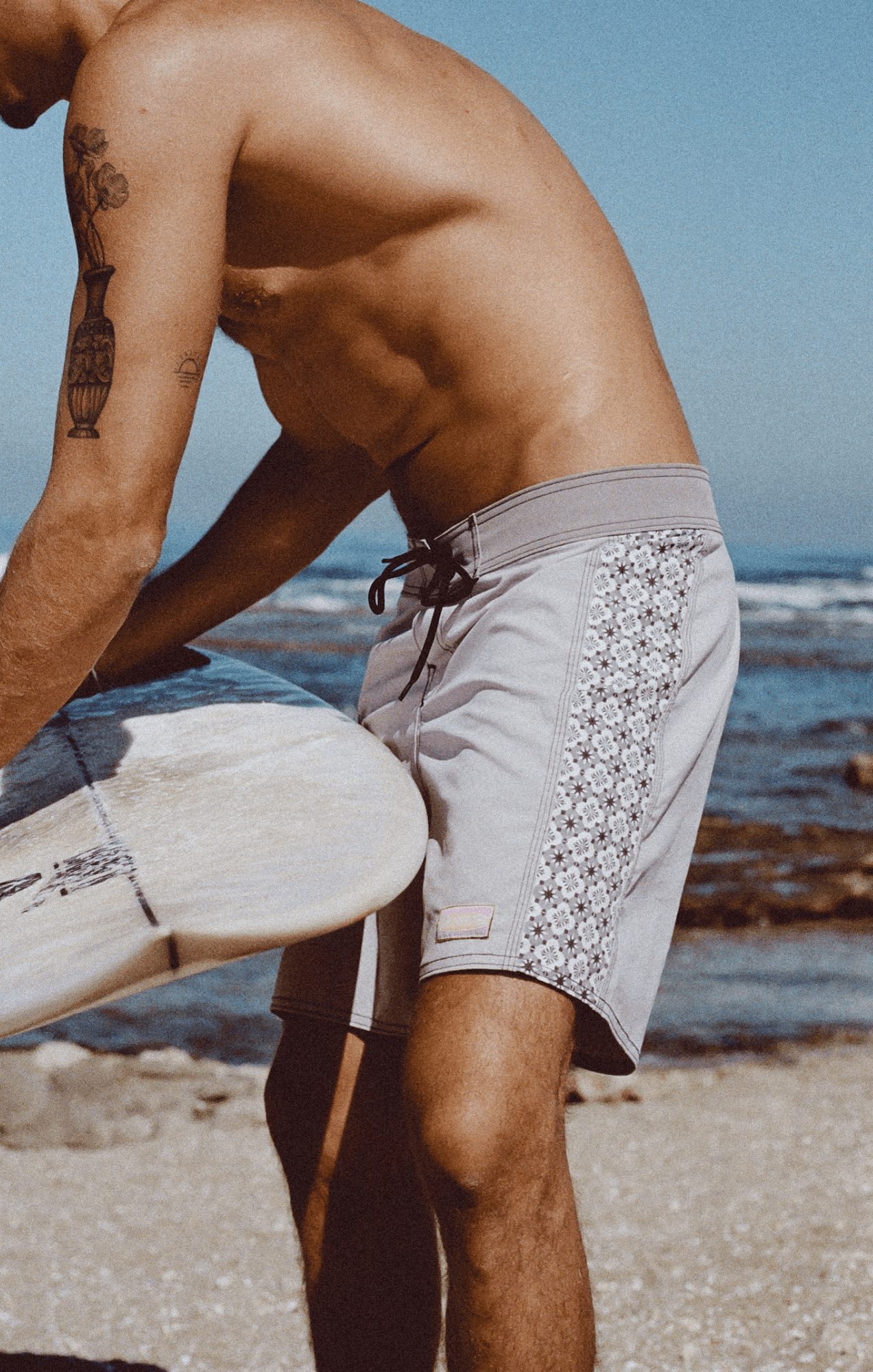 Boardshort - Gray Tiles - GONSURFING