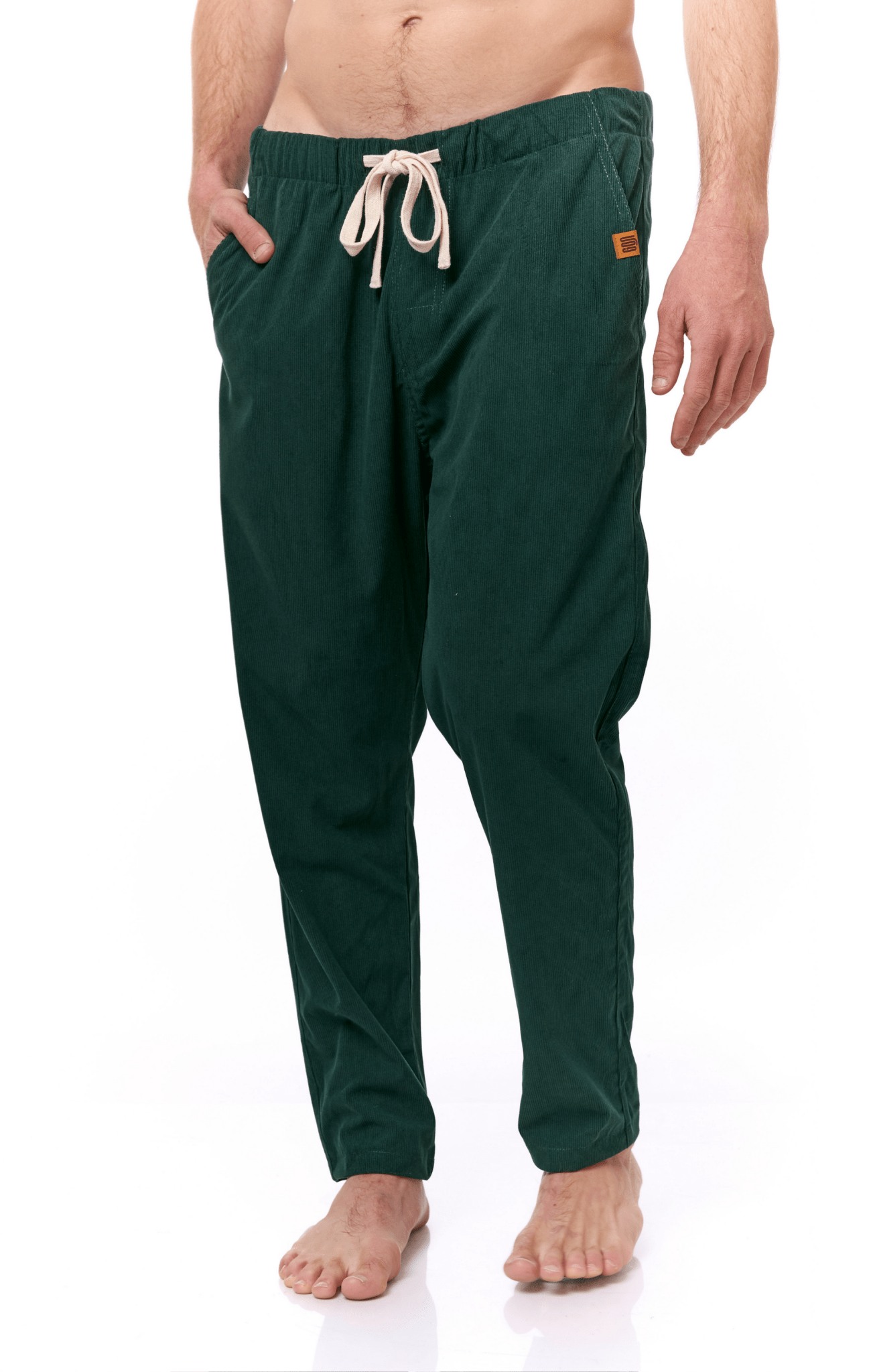 Bottle Green - Corduroy Long Pants - GONSURFING