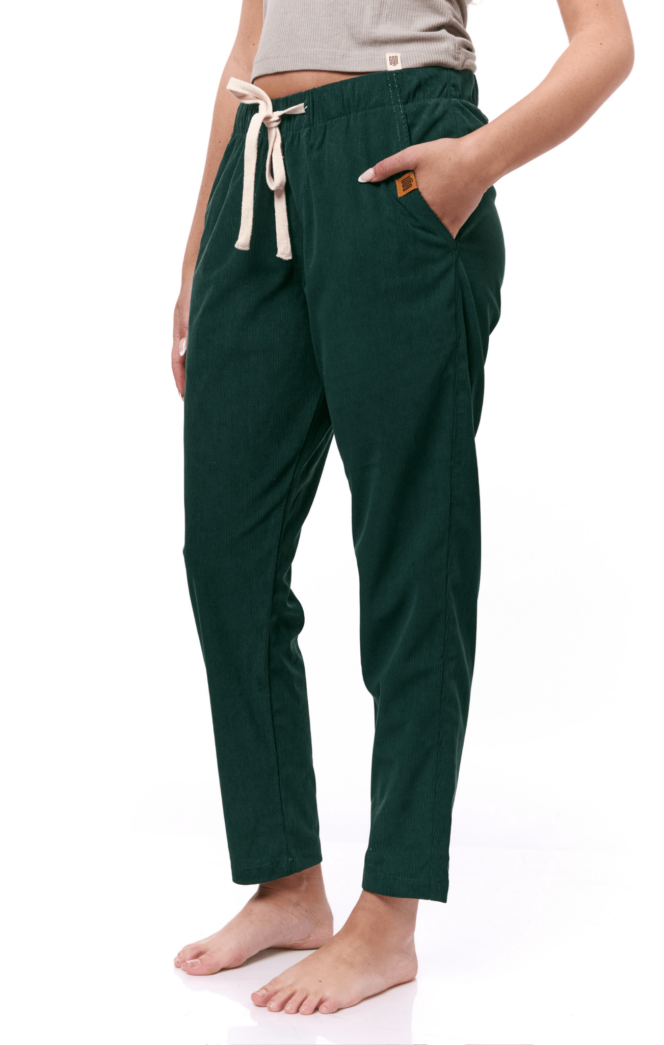 Bottle Green - Corduroy Long Pants - GONSURFING