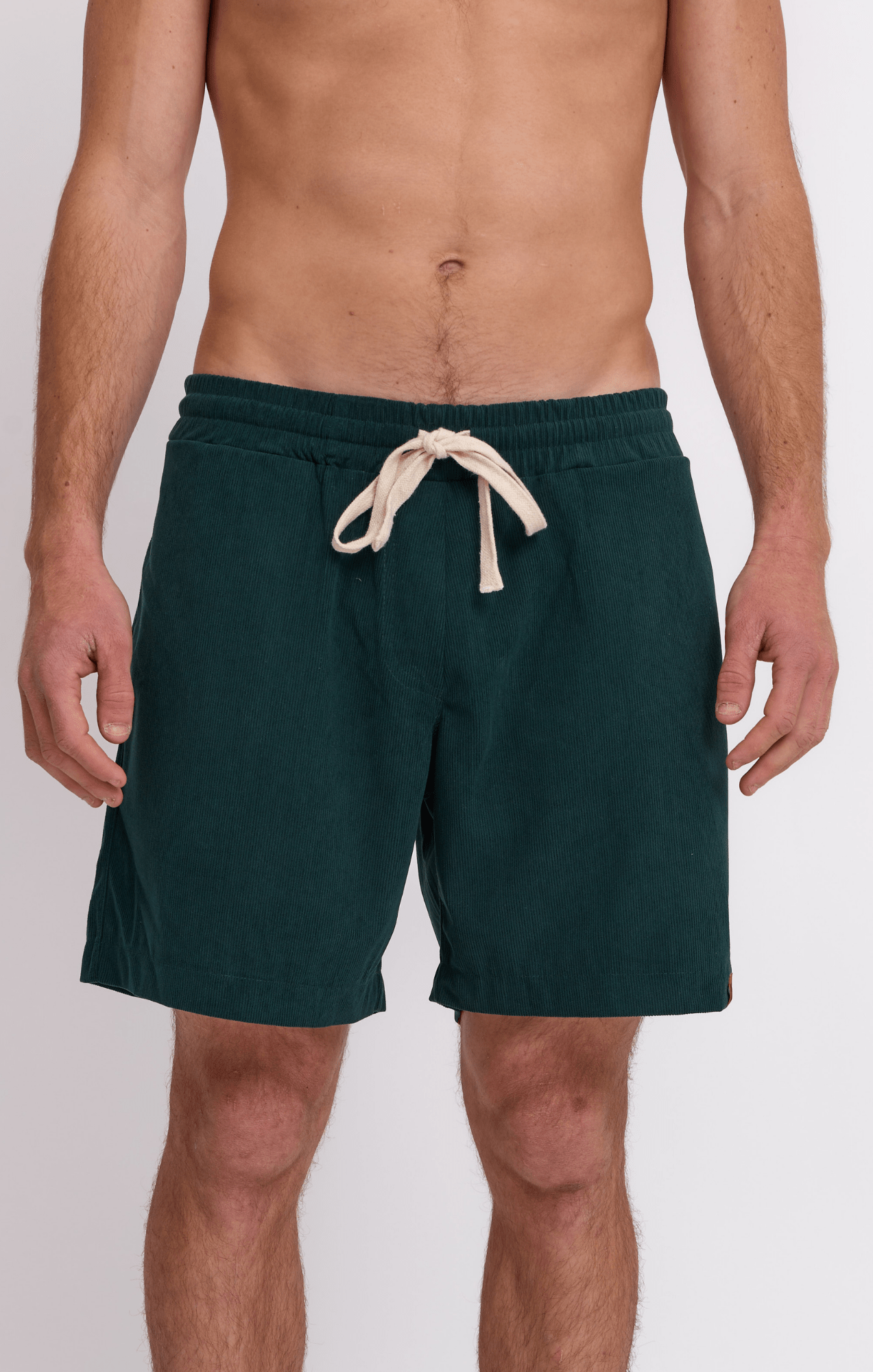 Bottle Green - Corduroy Shorts - GONSURFING