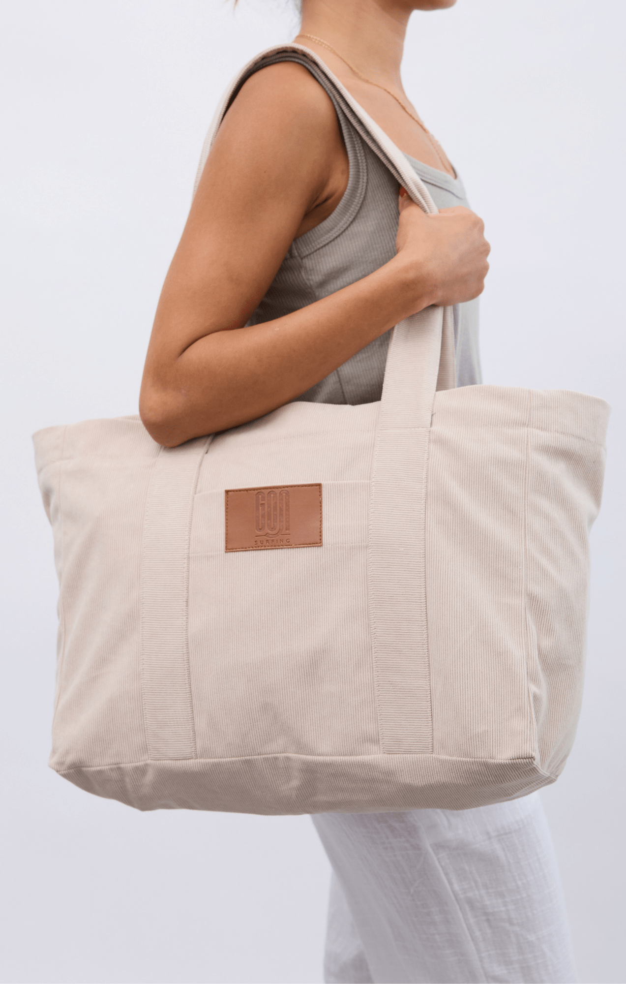 Cream - Corduroy Bag - GONSURFING