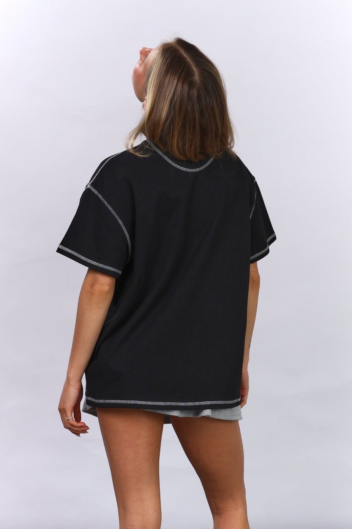Flatlock Tee - Black - GON