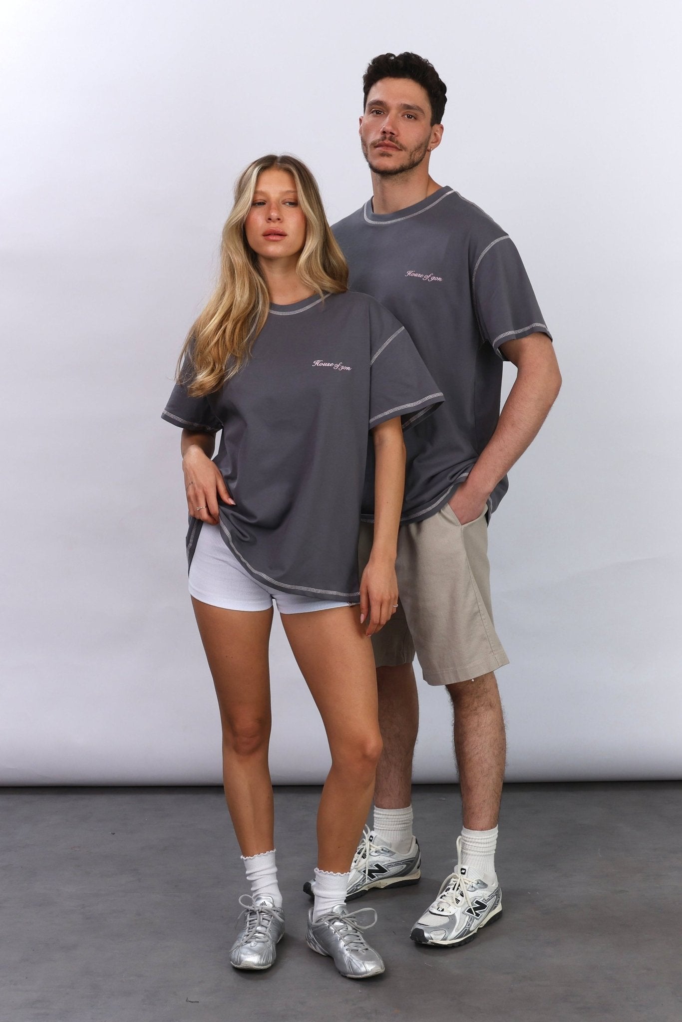 Flatlock Tee – Grey - GON