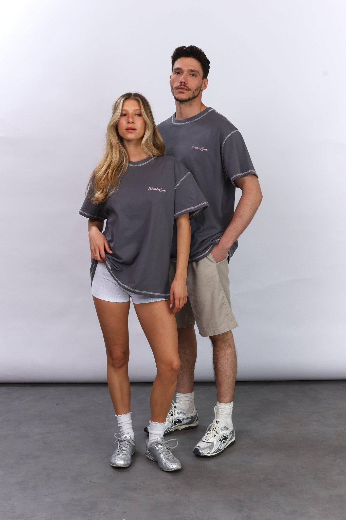 Flatlock Tee – Grey - GON