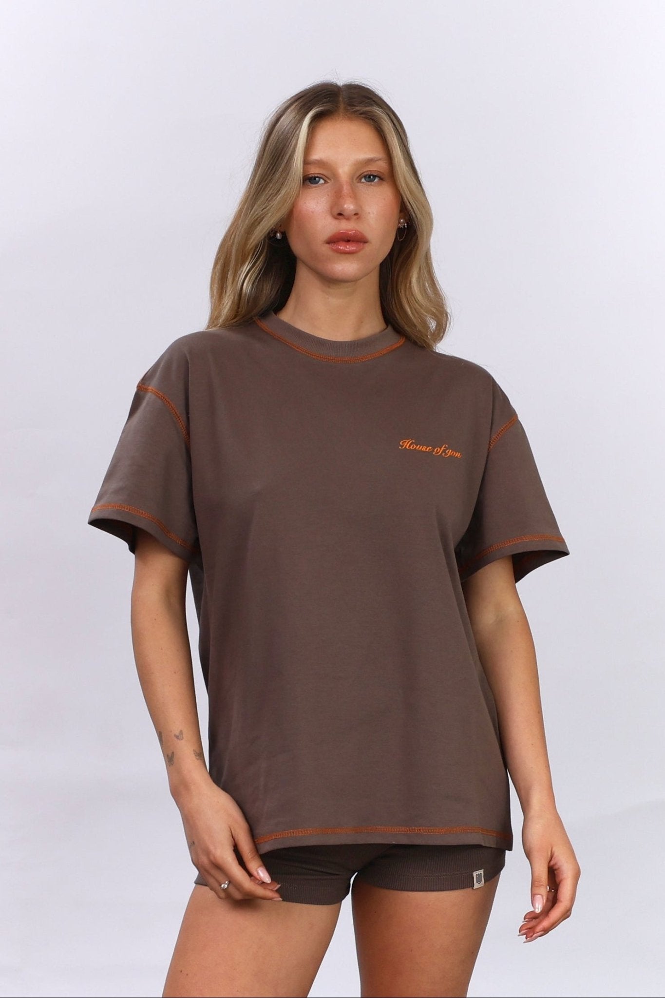 Flatlock Tee – Moka - GON