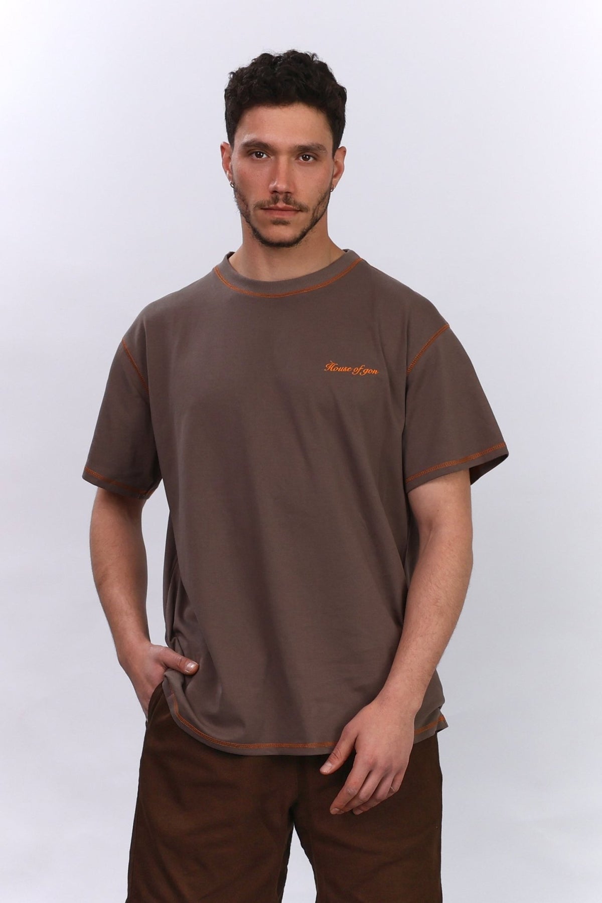 Flatlock Tee – Moka - GON