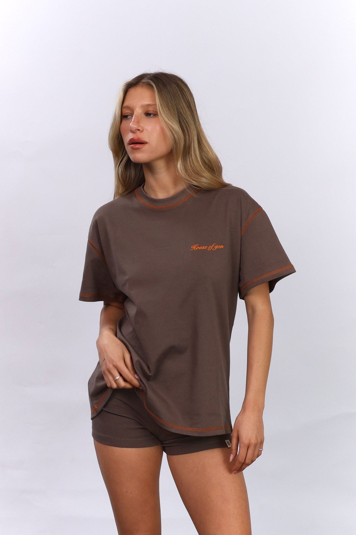Flatlock Tee – Moka - GON