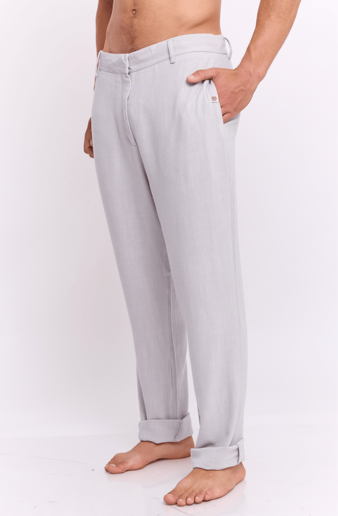 Gray - Linen Long Pants - GONSURFING