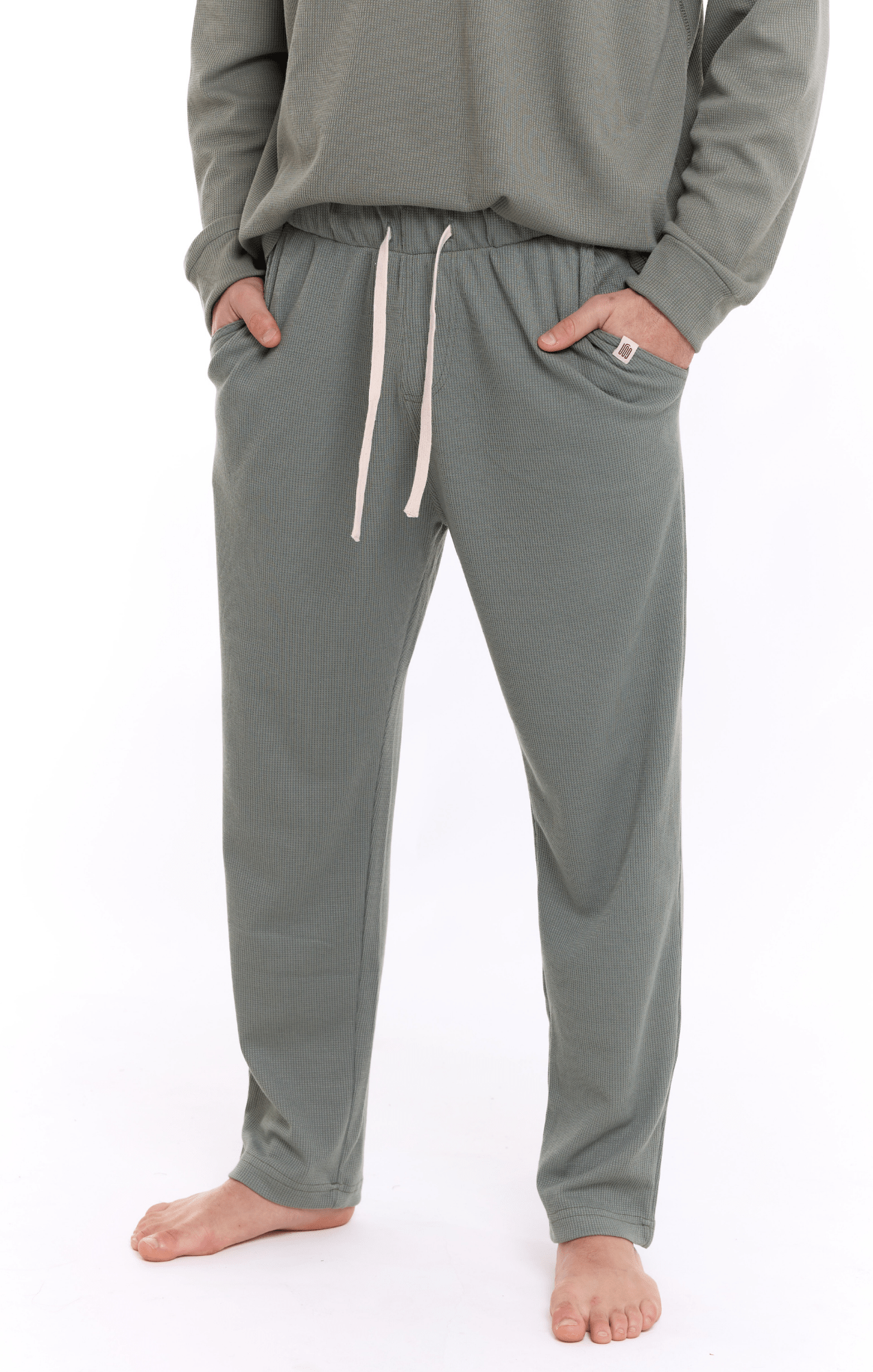 Green - Waffle Unisex Long Pants - GONSURFING