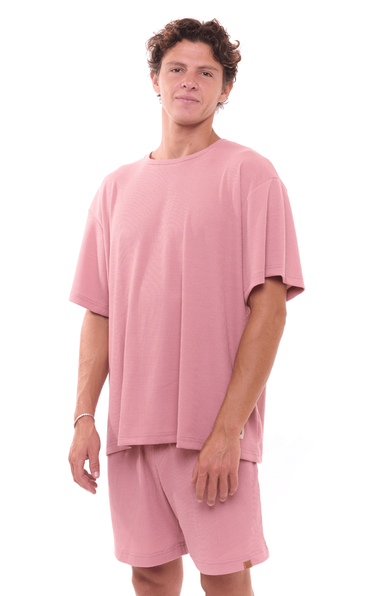 Light Pink - Waffle T-Shirt - GONSURFING