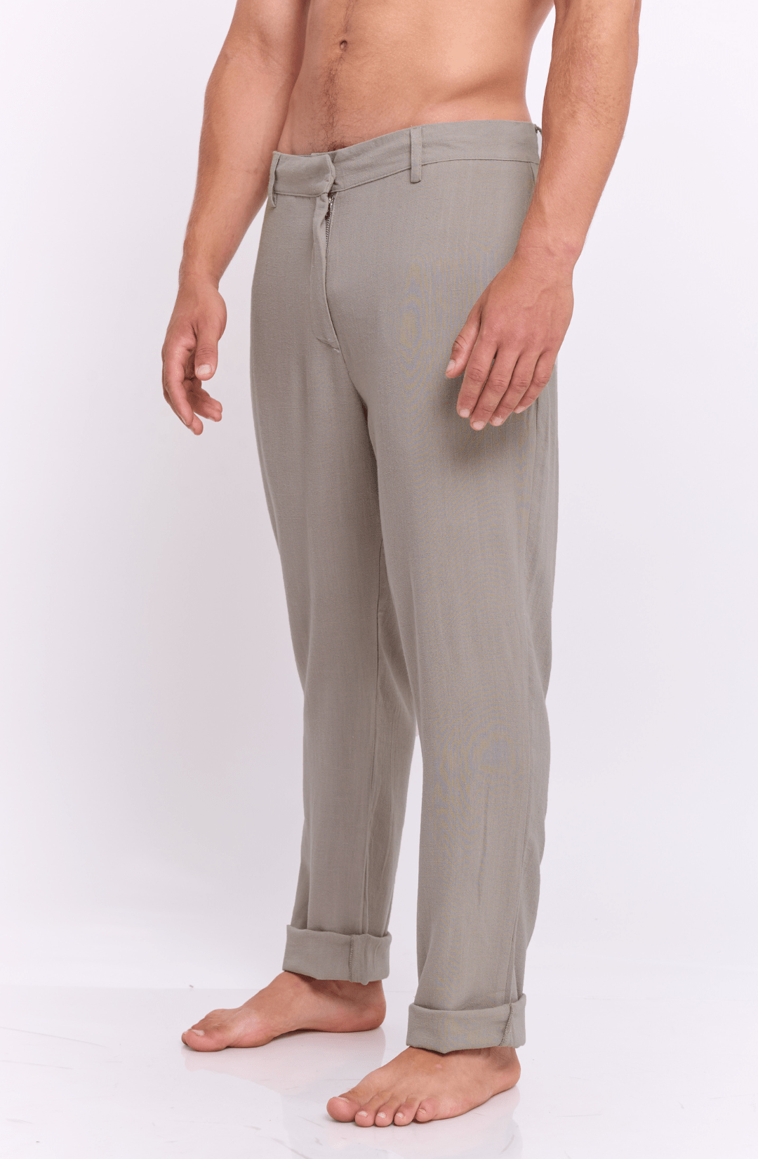 Olive - Linen Long Pants - GONSURFING