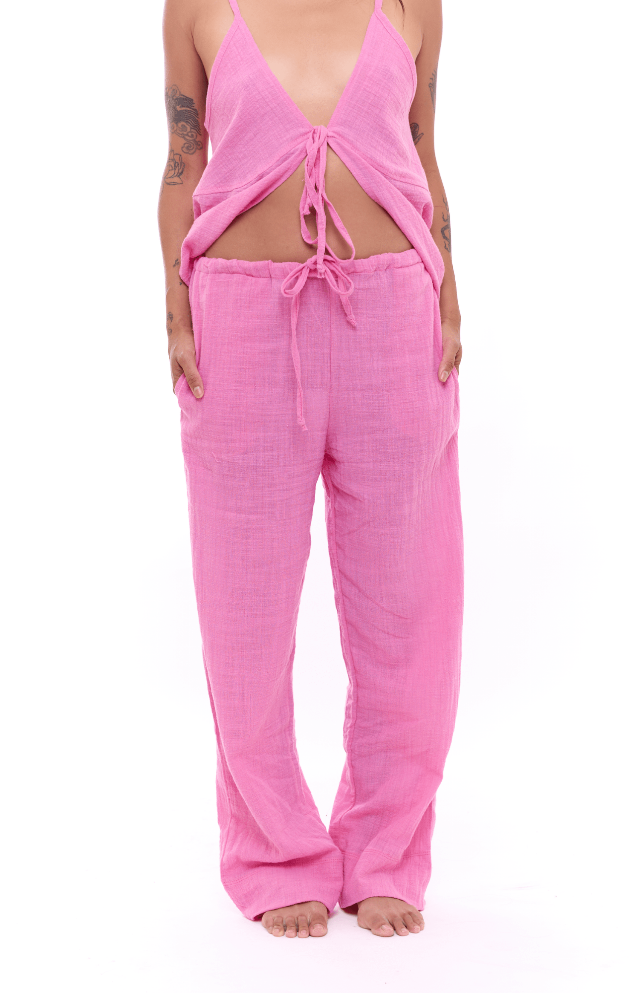 Pink - Woman Long Pants - GONSURFING