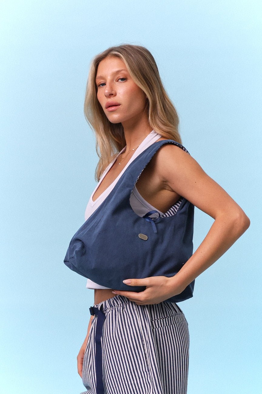 Shoulder bag - Blue / Blue Stripe - GON