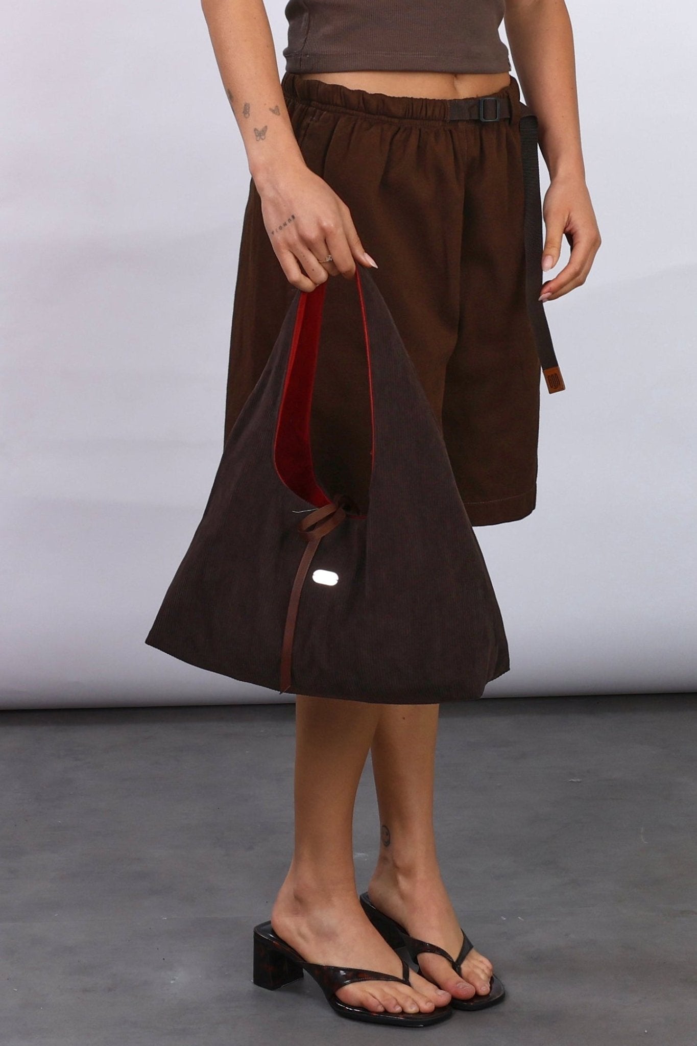 Shoulder bag - Brown / Red - GON