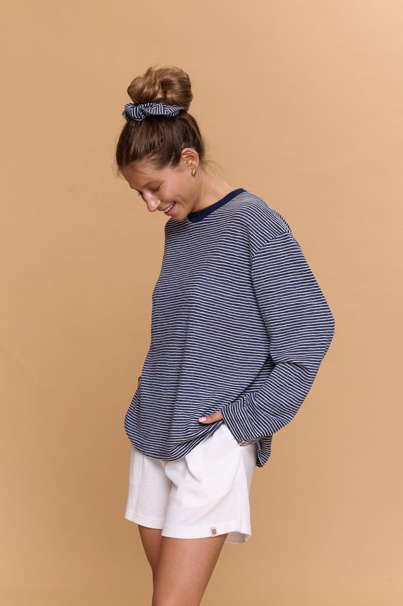 Striped Long sleeve - Blue - GONSURFING