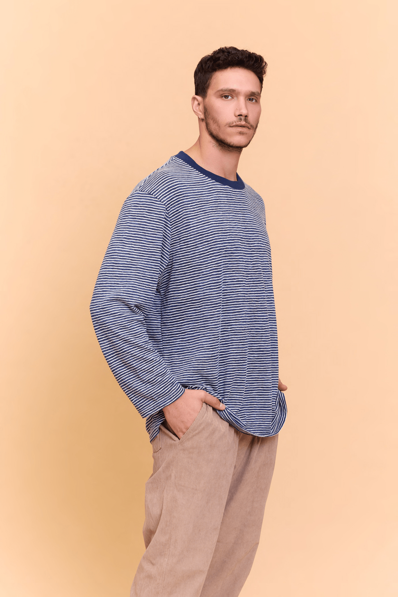 Striped Long sleeve - Blue - GONSURFING