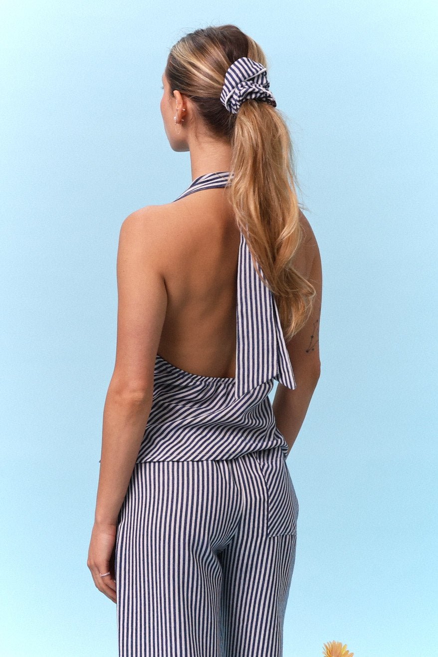 Striped Scrunchie - Jeans - GON