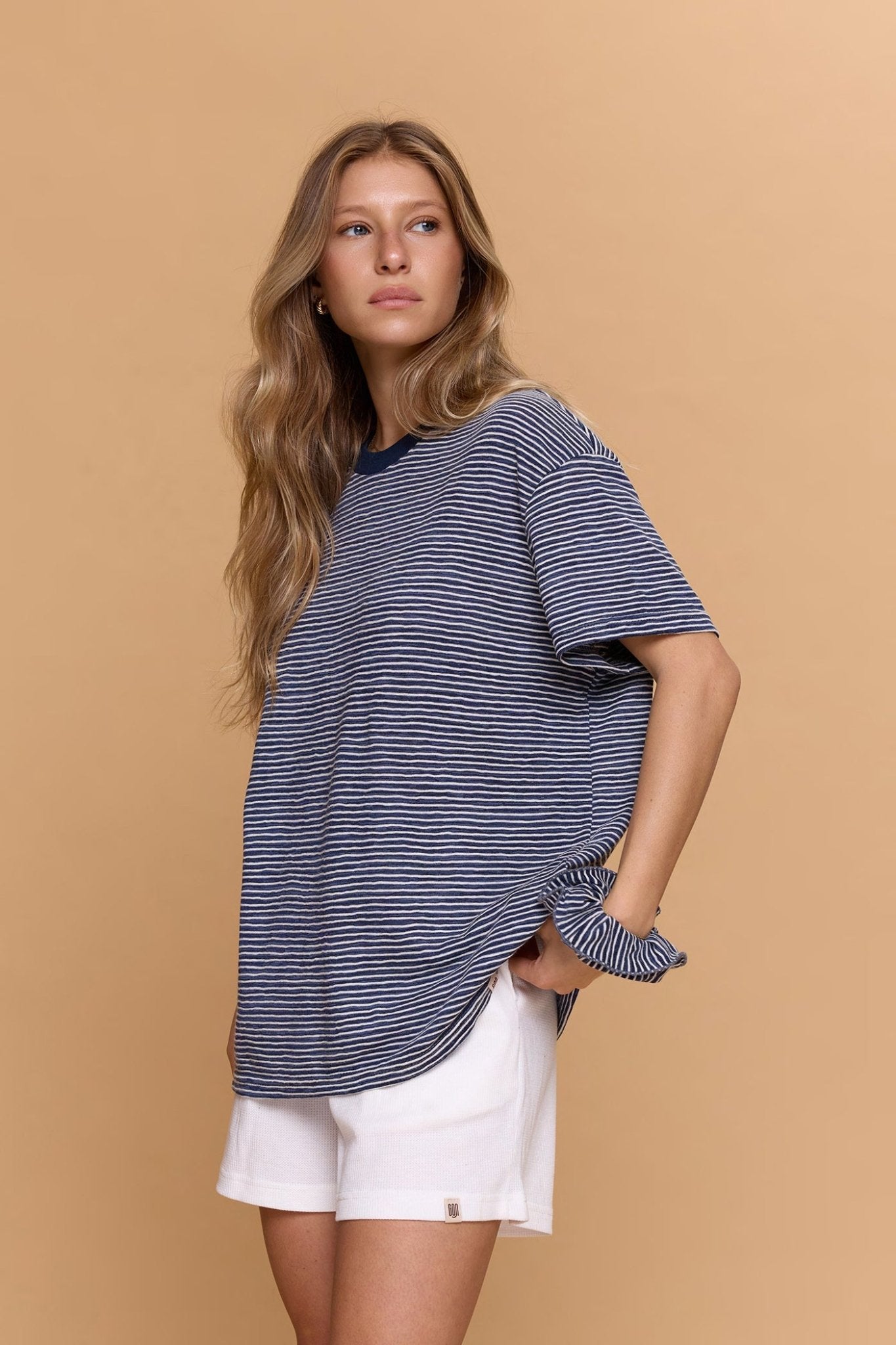 Striped T-shirt - Blue - GONSURFING