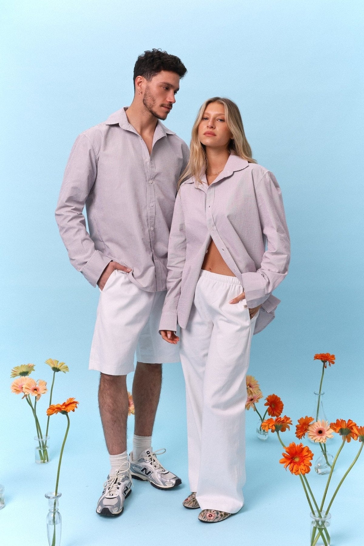 Wide Drill Pants – Off White - GON
