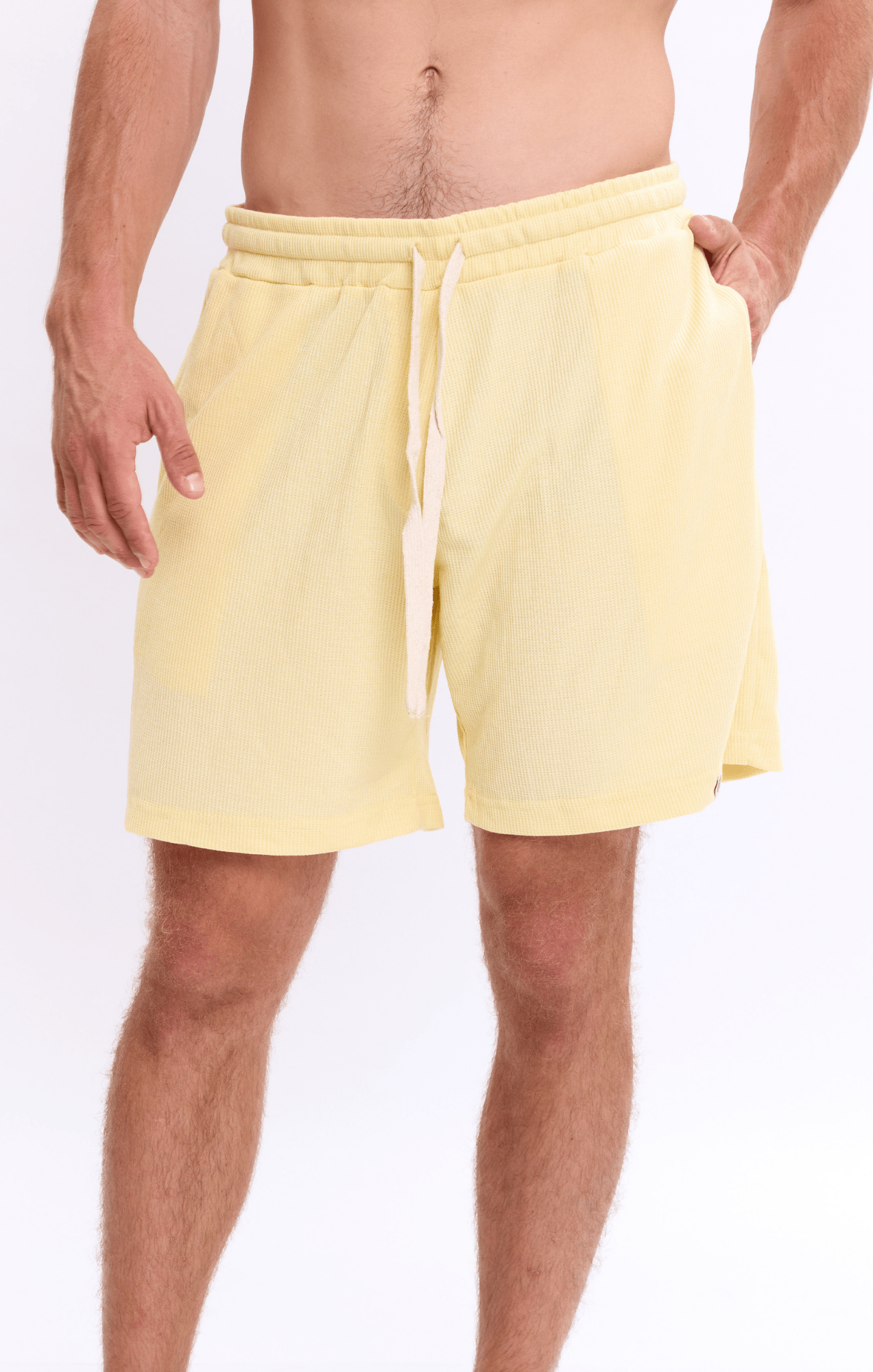 Yellow - Waffle Shorts - GONSURFING