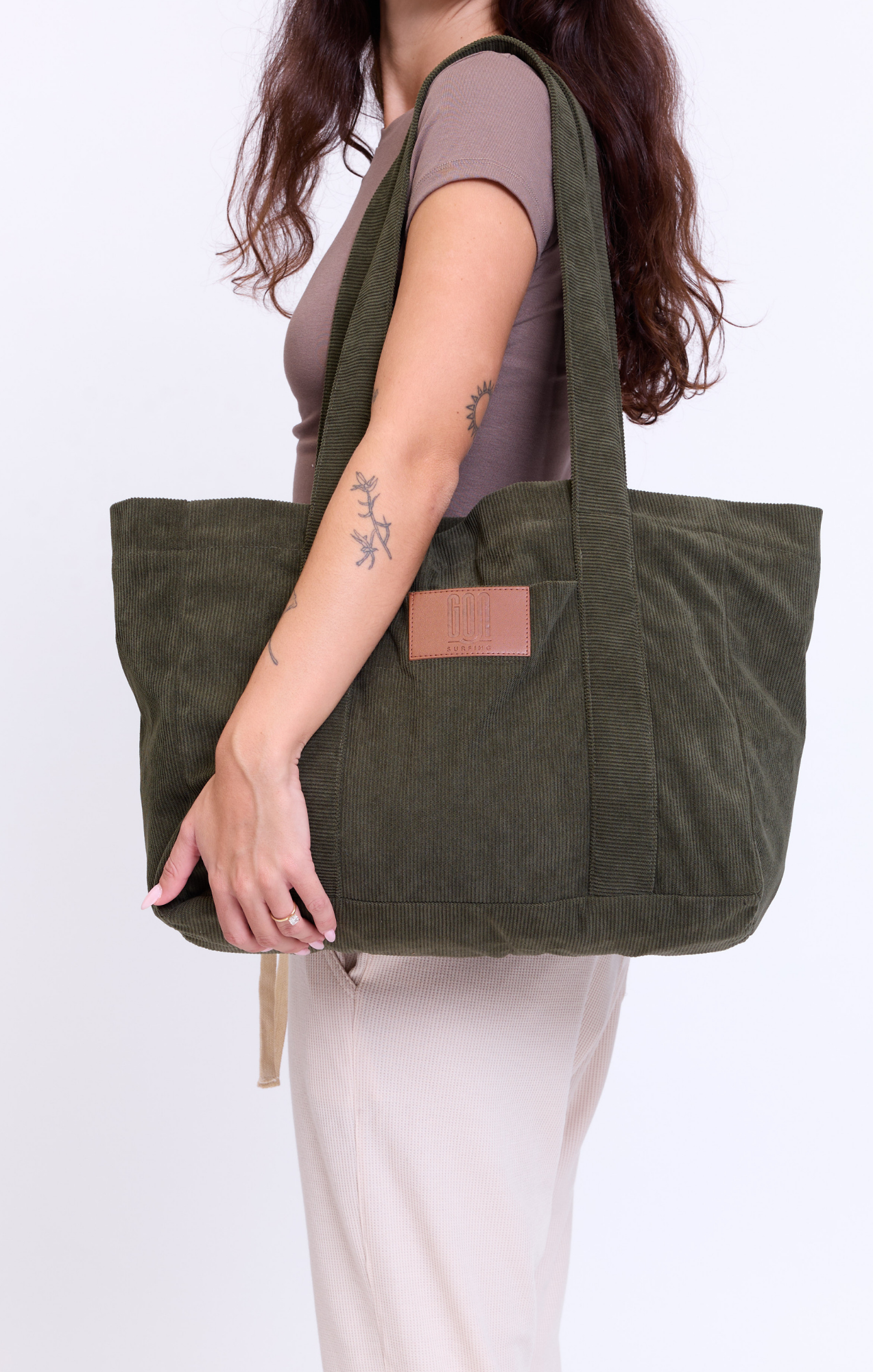 Olive - Corduroy Bag