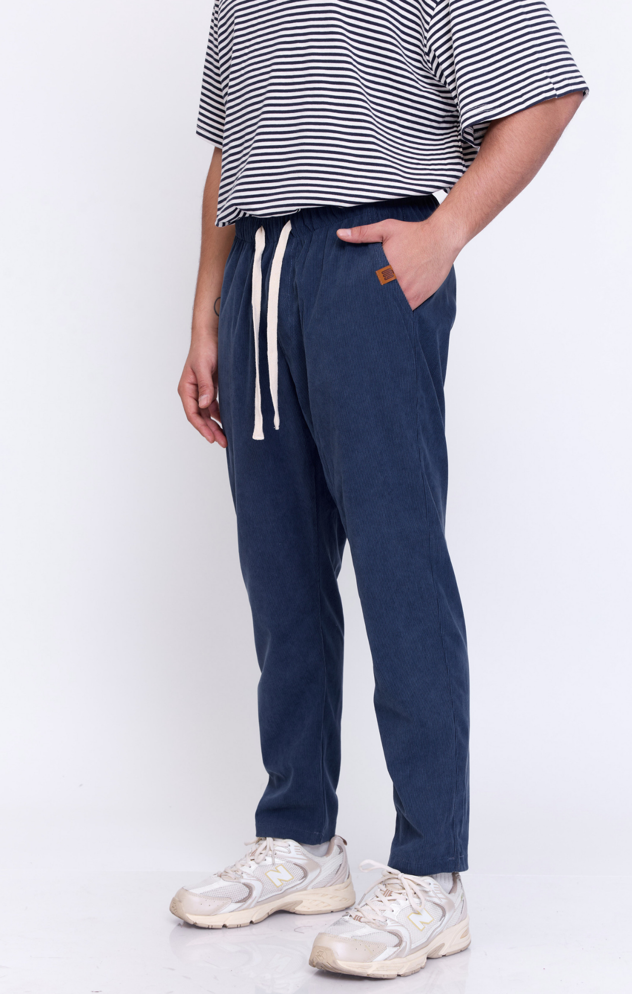 Blue - Corduroy Long Pants