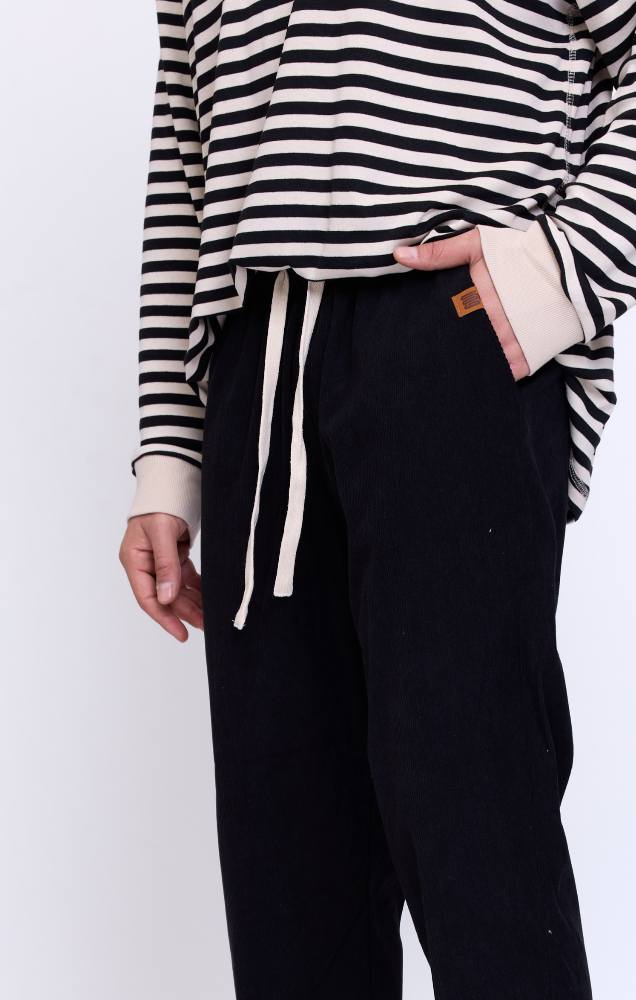 Black - Corduroy Long Pants