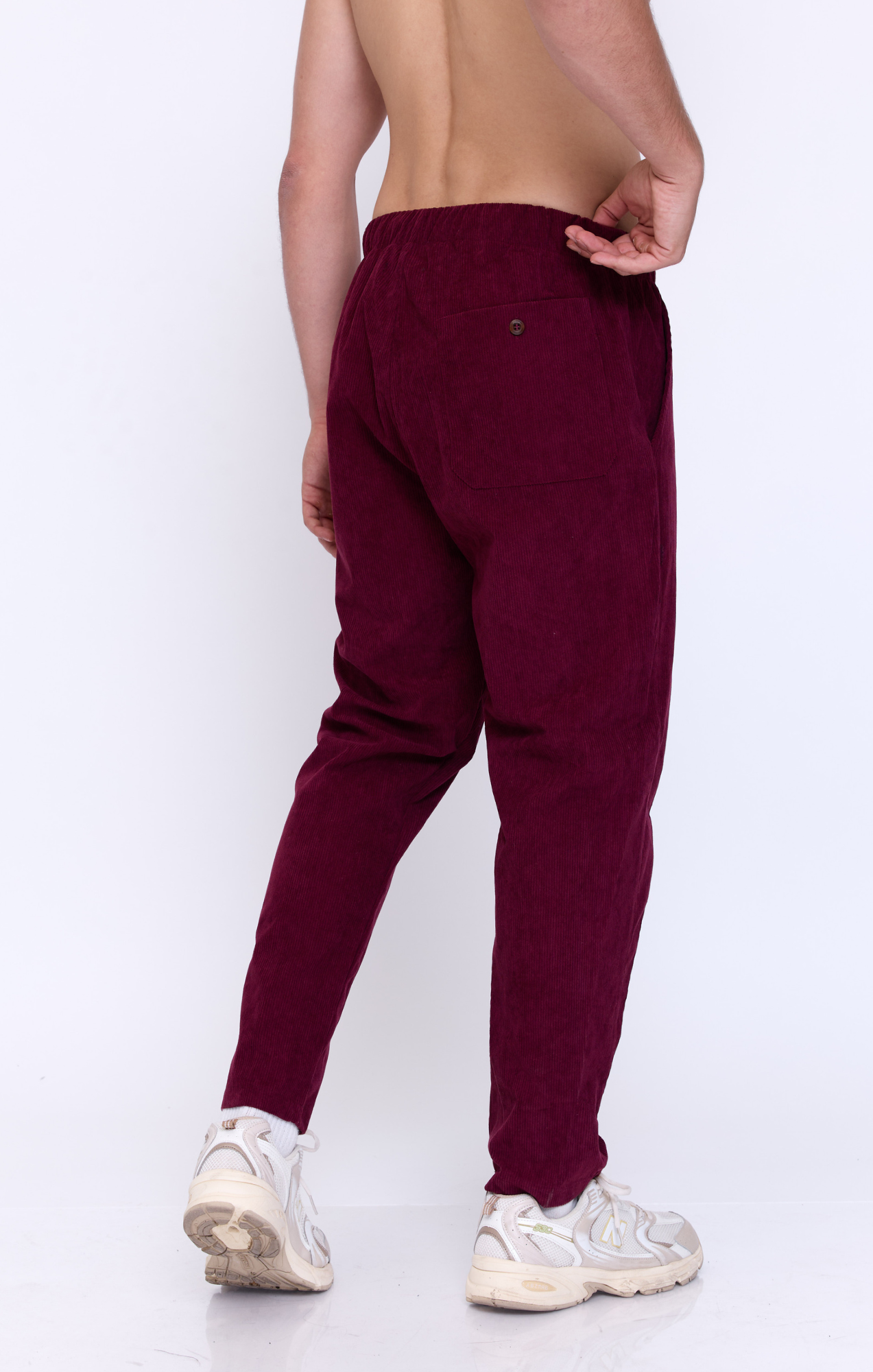 Burgundy - Corduroy Long Pants