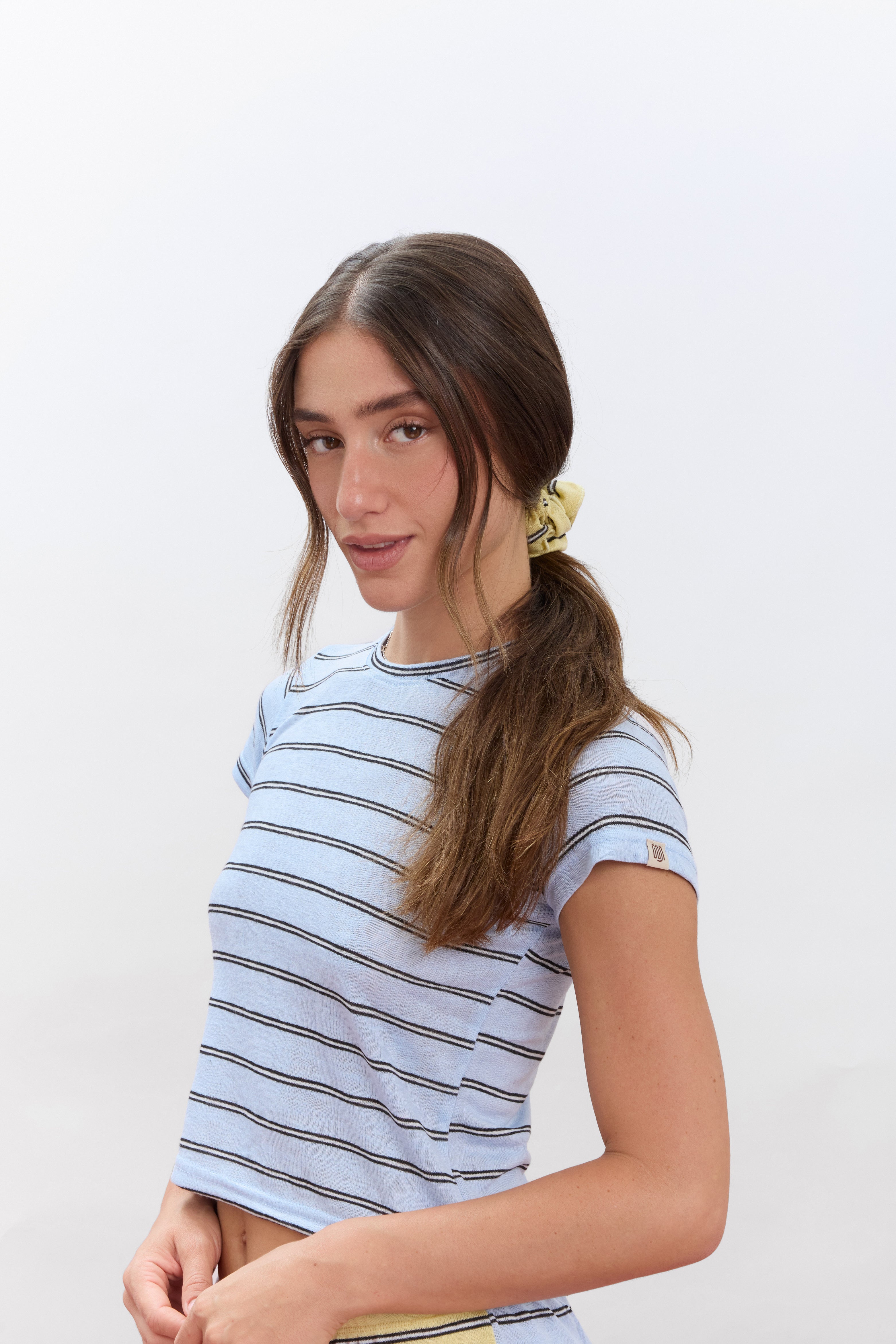 סקראנצ׳י - צהוב פסים