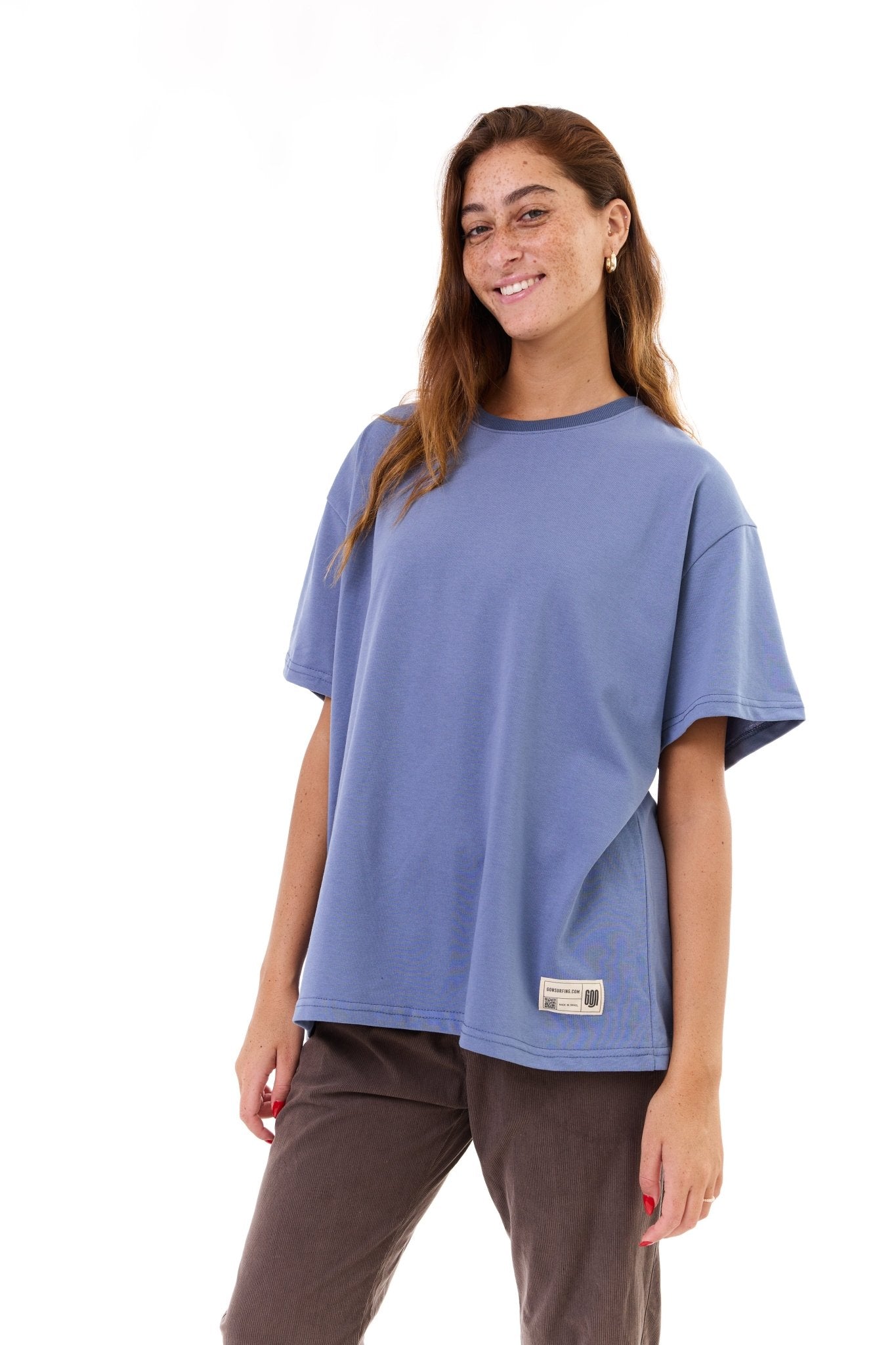 Basic Blue - oversized t-shirt - GONSURFING