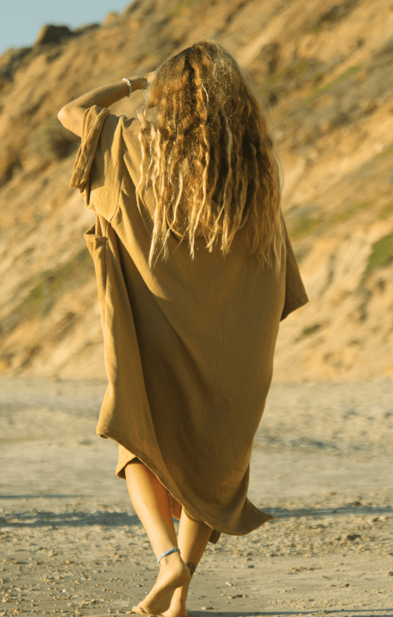 Beige - Poncho - GONSURFING