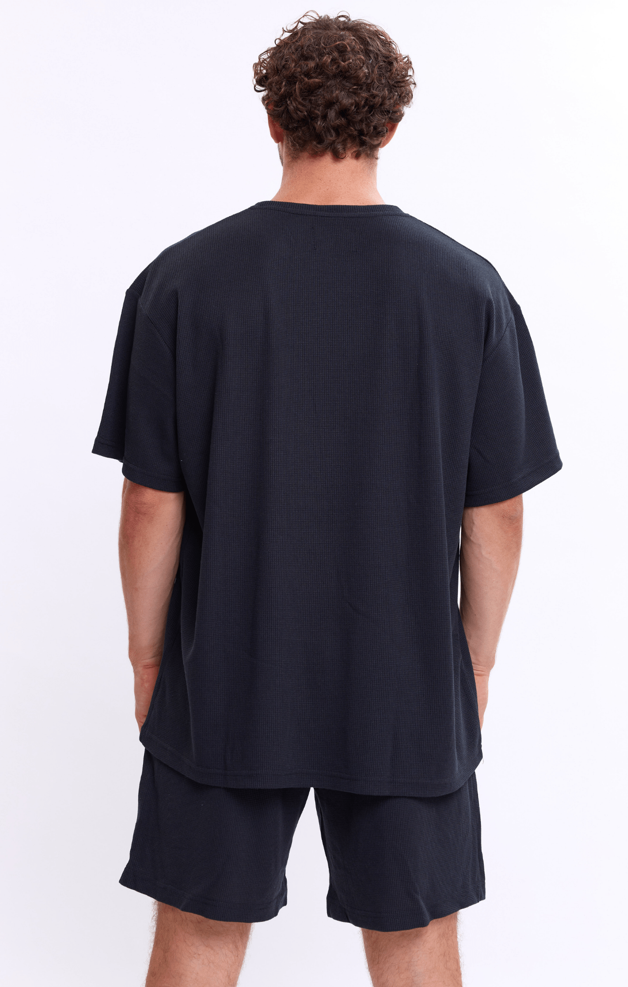 Black - Waffle T-Shirt - GONSURFING