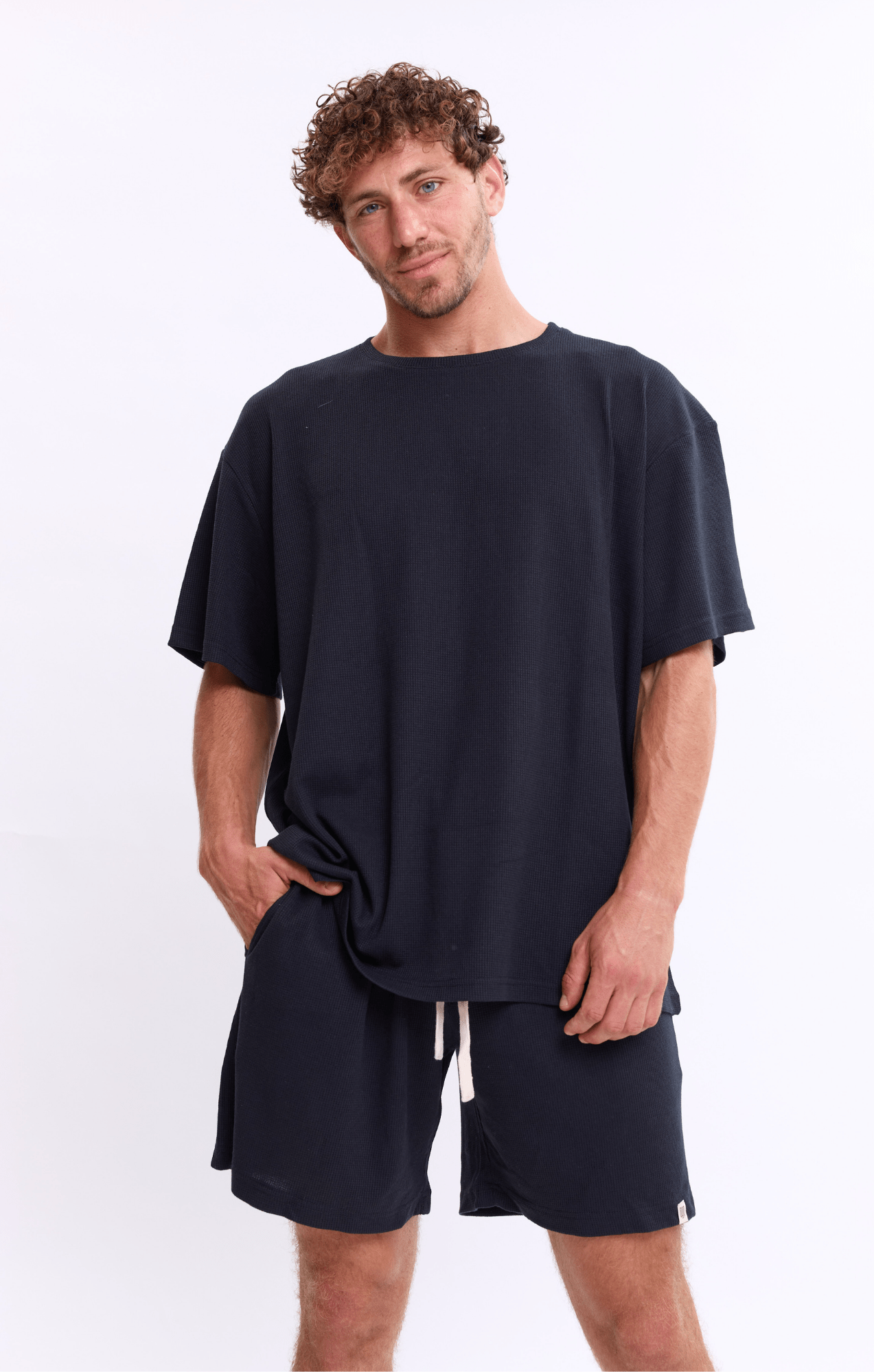 Black - Waffle T-Shirt - GONSURFING