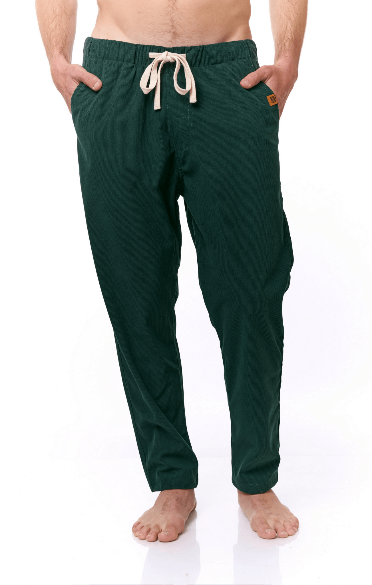 Bottle Green - Corduroy Long Pants - GONSURFING