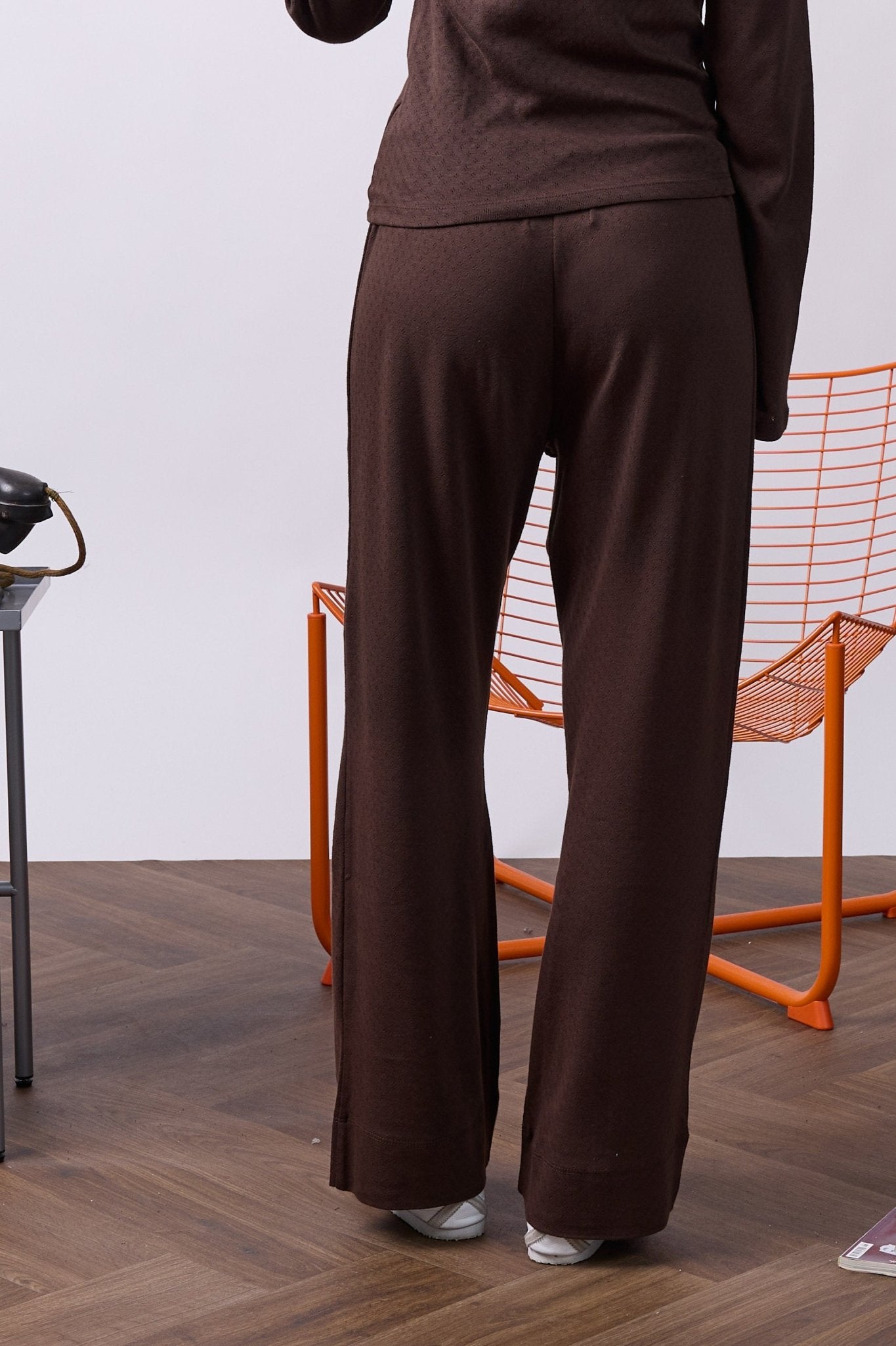 Brown pointeil - long pants - GON