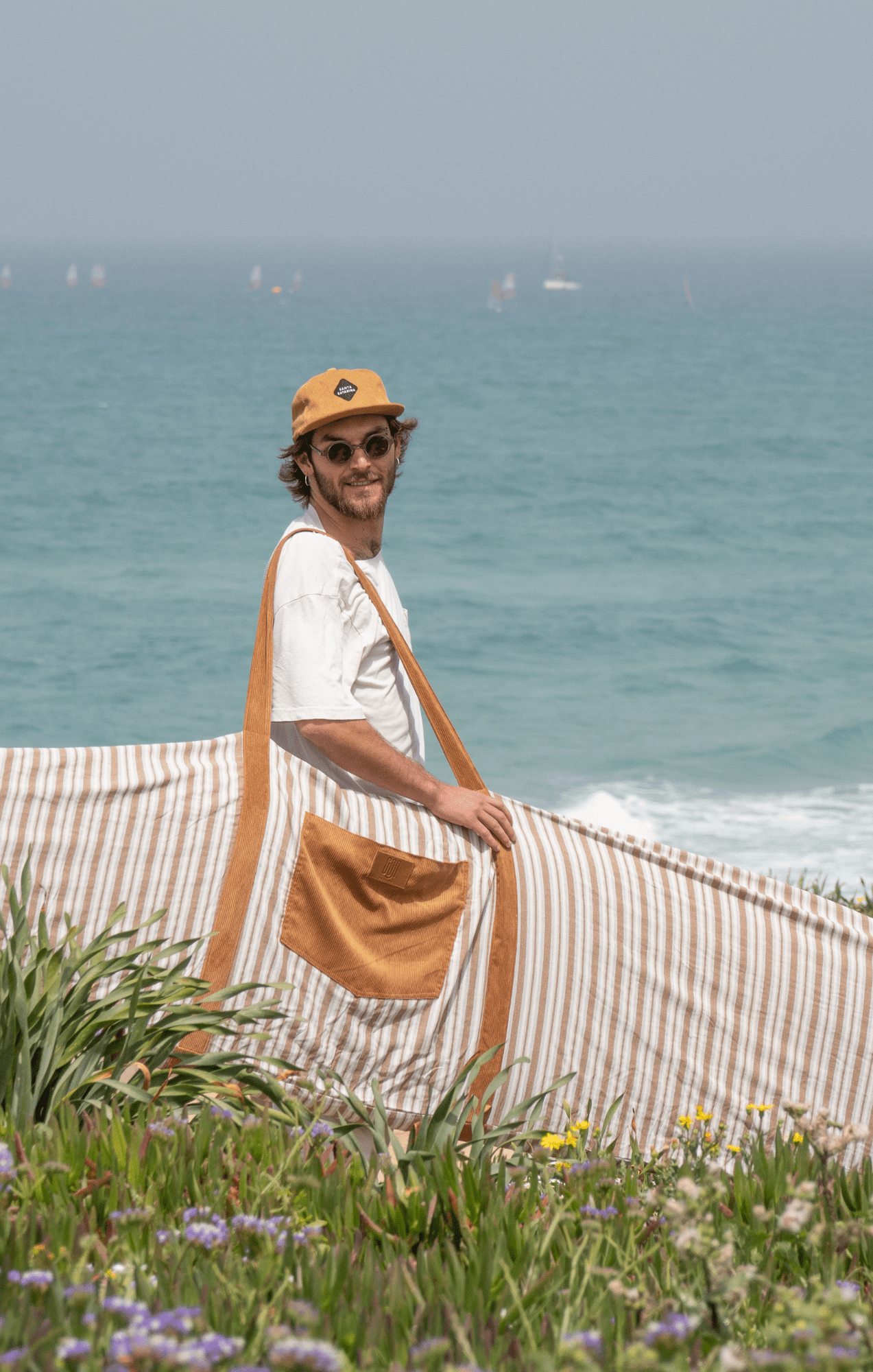 Brown Stripes - Surfboard Bag - GONSURFING