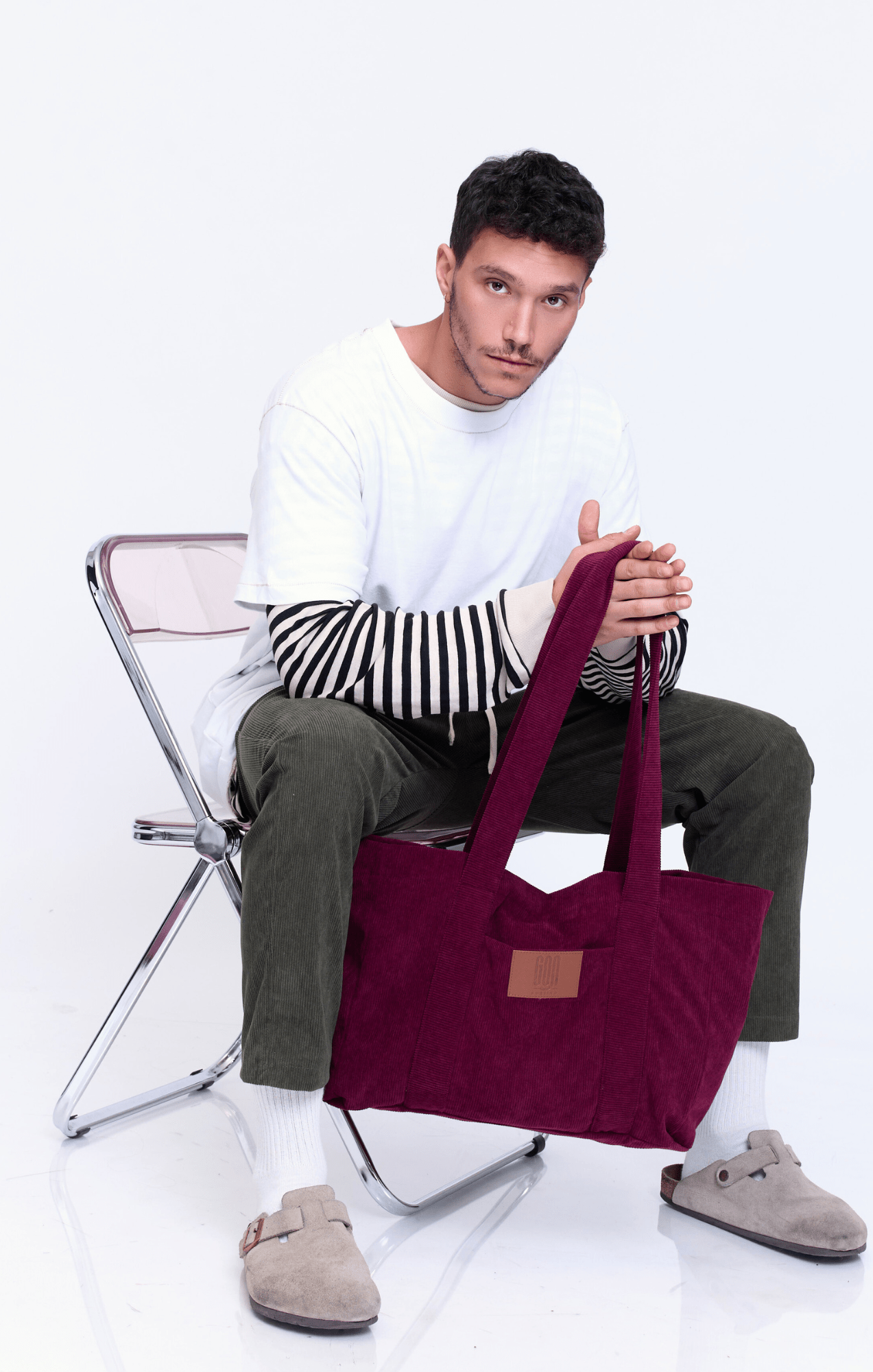 Burgundy - Corduroy Bag - GONSURFING