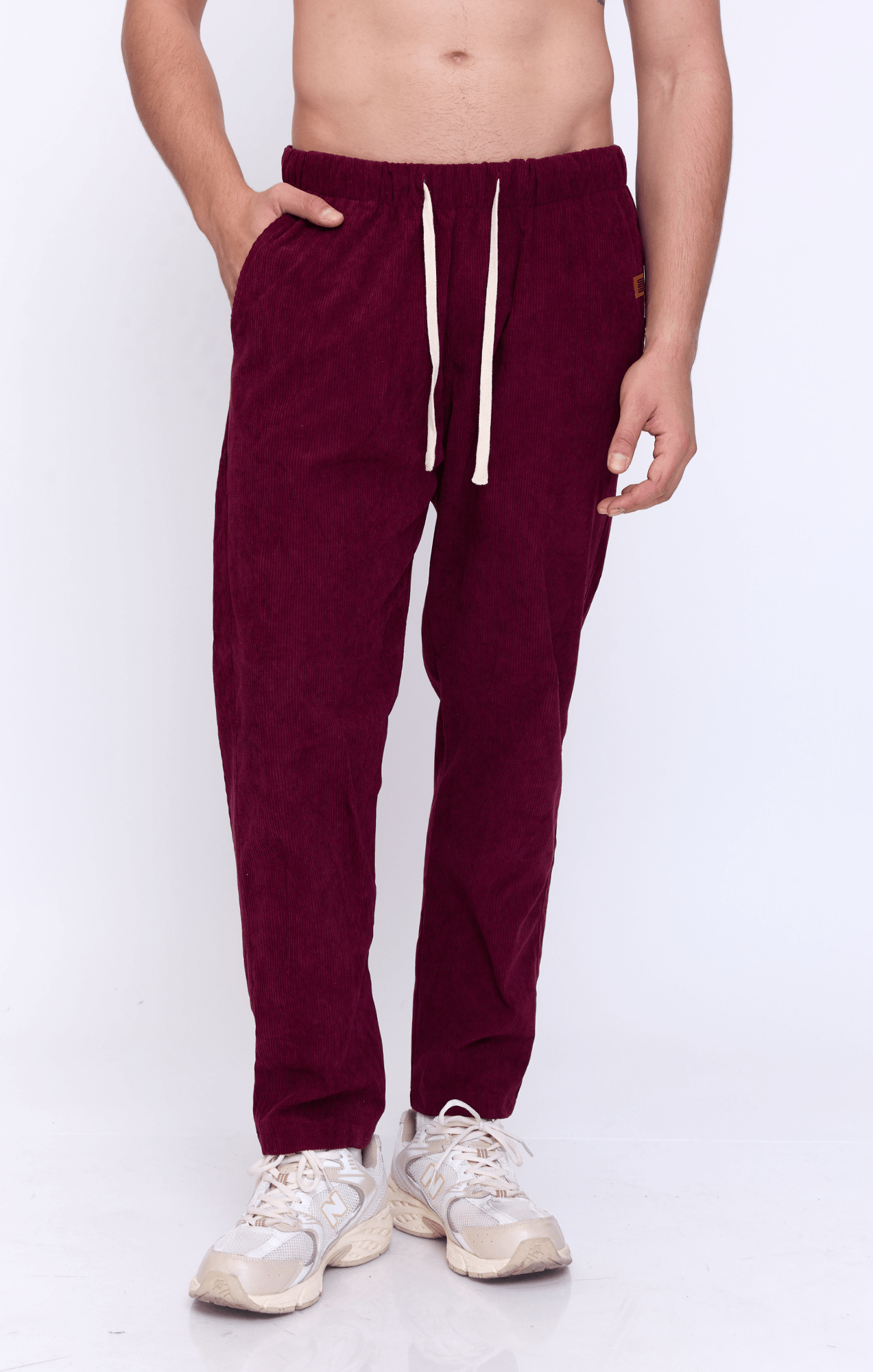 Burgundy - Corduroy Long Pants - GONSURFING