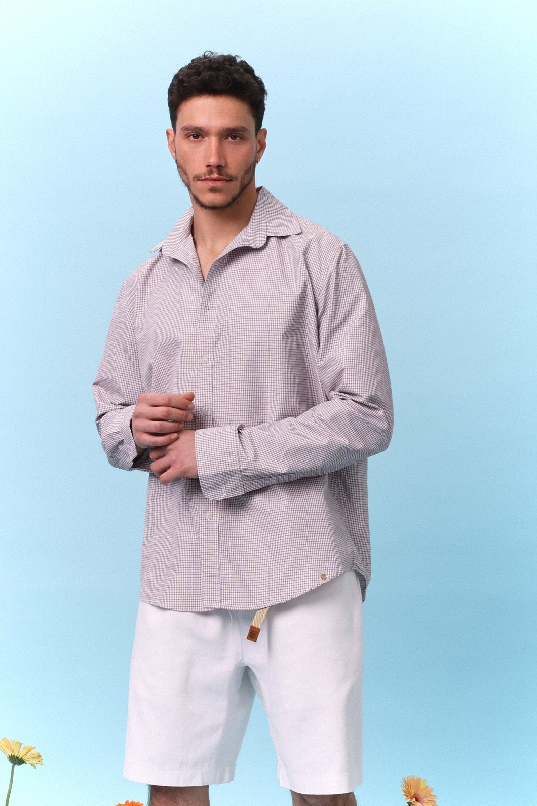 Button Down Shirt – Grid - GON