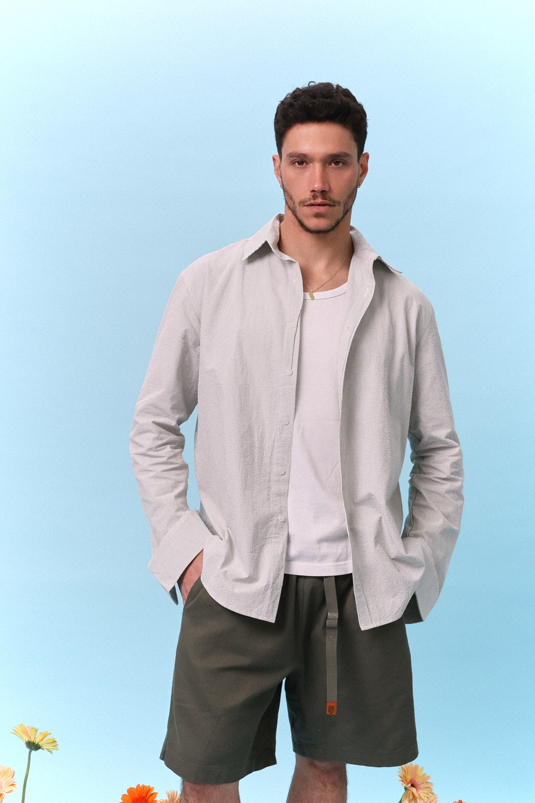 Button Down Shirt – Mint Stripe - GON