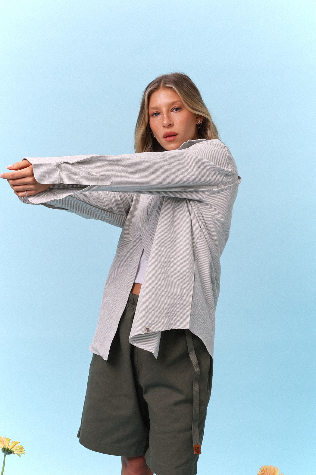 Button Down Shirt – Mint Stripe - GON