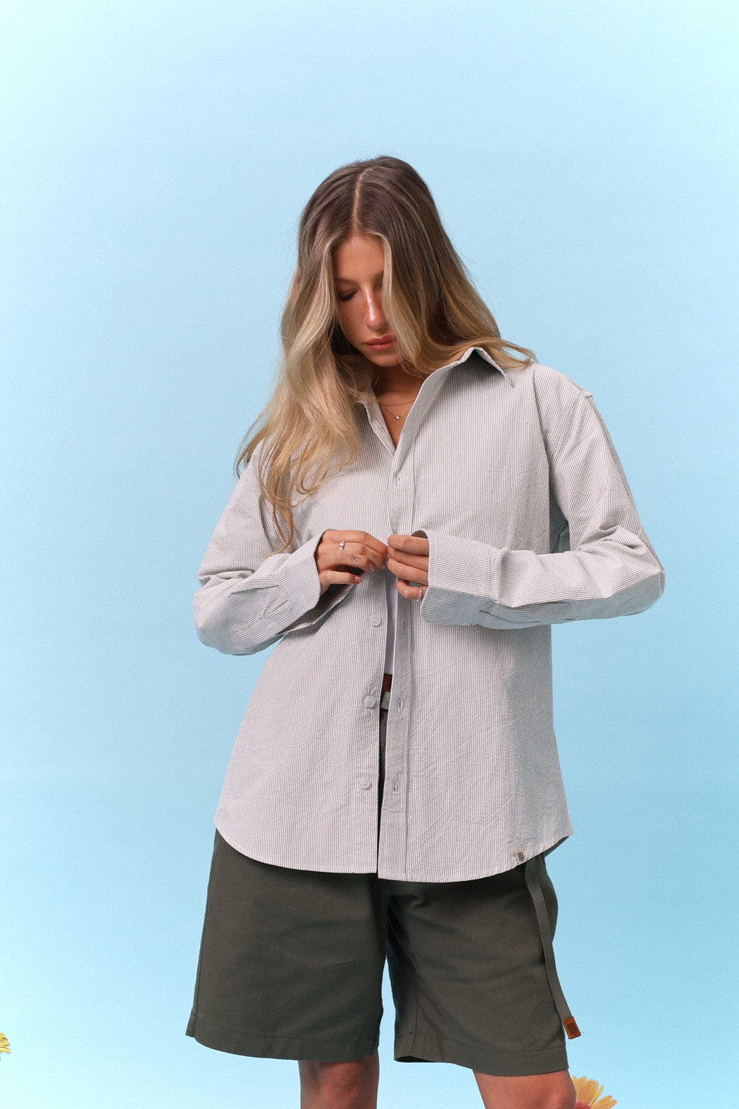 Button Down Shirt – Mint Stripe - GON