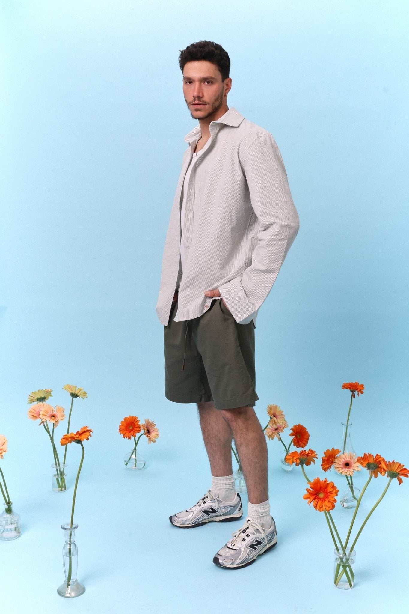 Button Down Shirt – Mint Stripe - GON