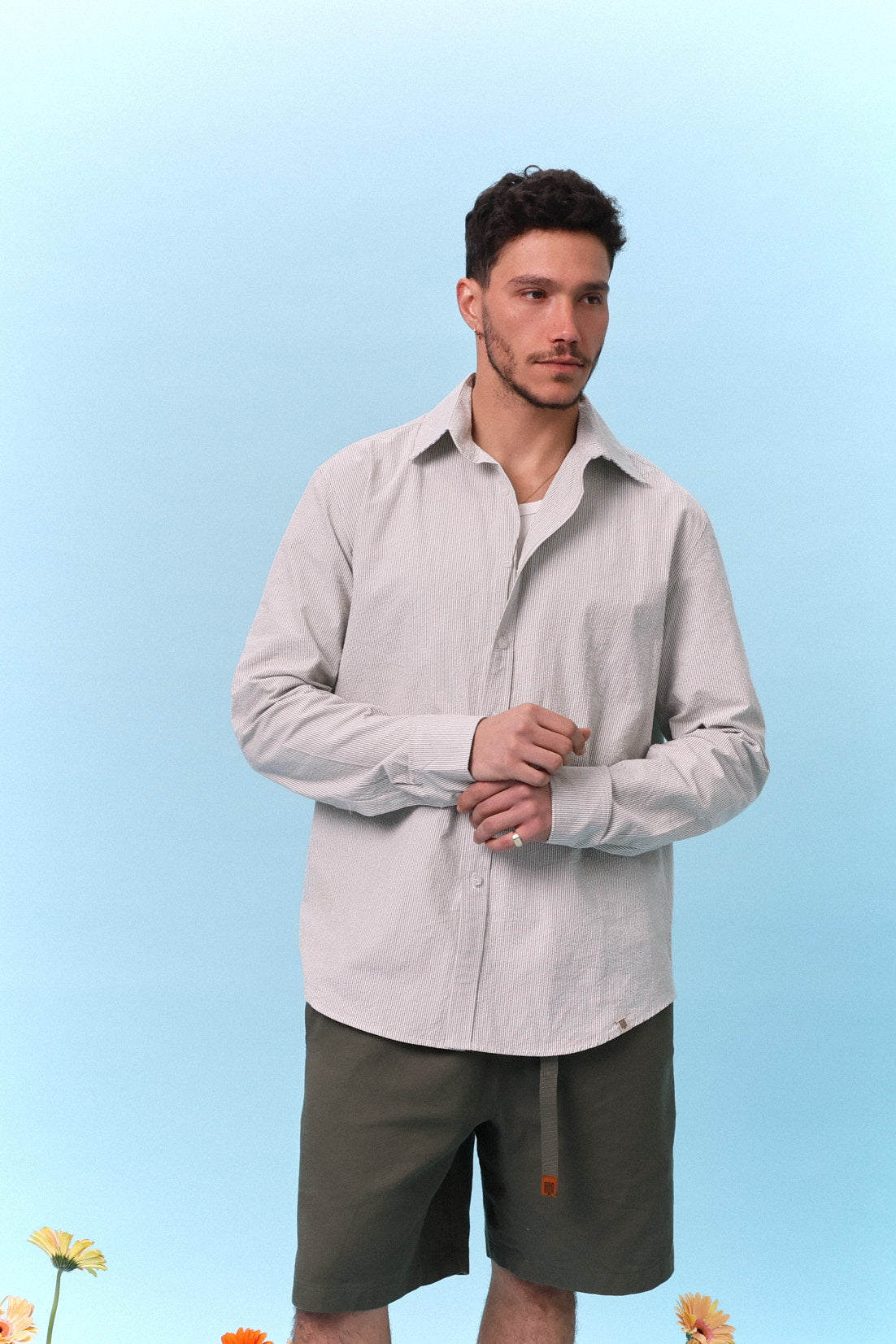 Button Down Shirt – Mint Stripe - GON