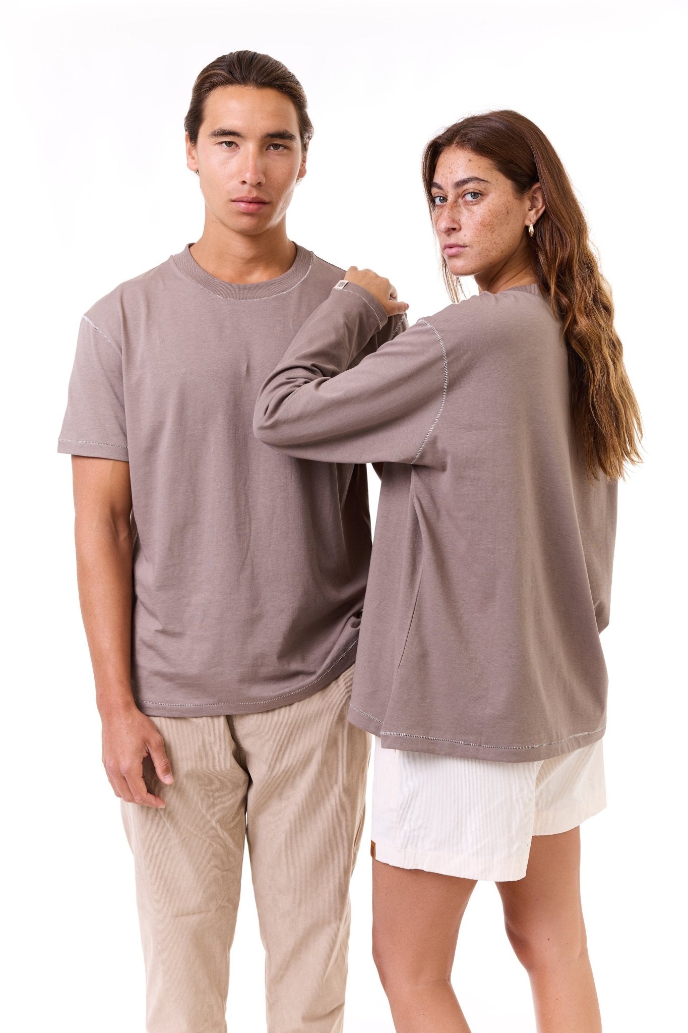 Camel - stitches long sleeves - GONSURFING