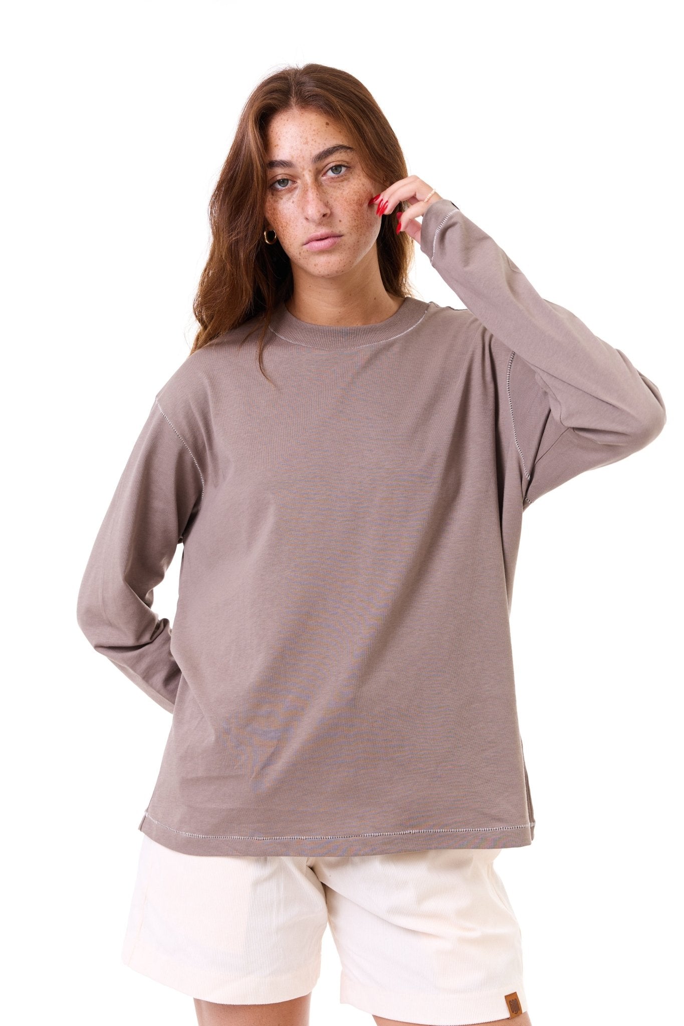 Camel - stitches long sleeves - GONSURFING